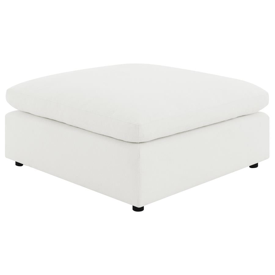 Serene Cloud 4-piece Boucle Upholstered Modular Sectional Ivory