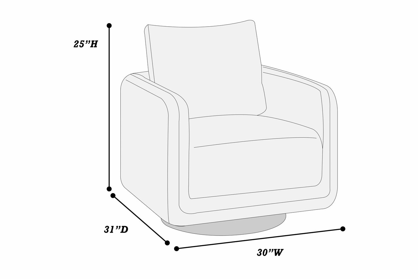 F1938 Swivel Chair