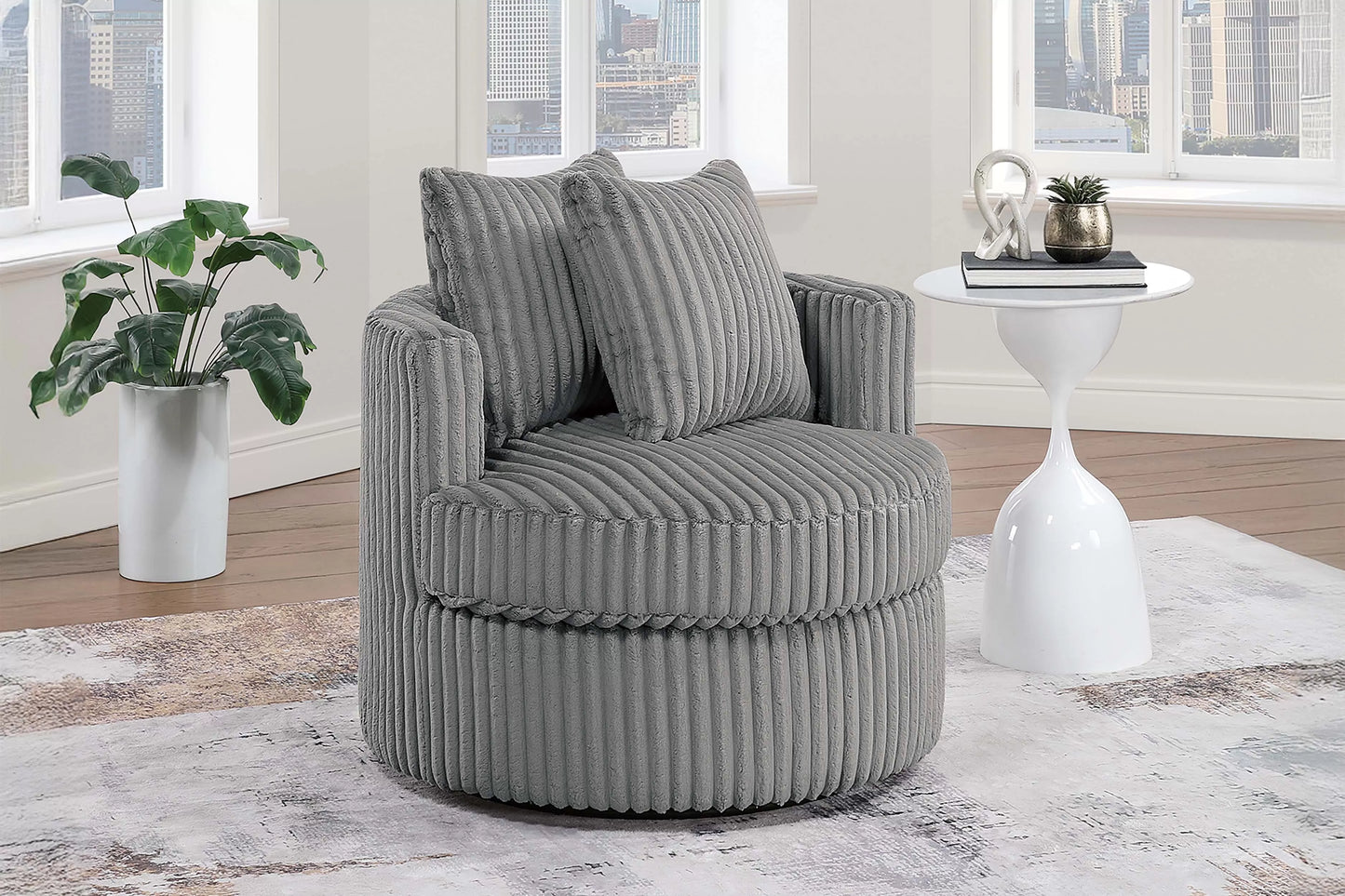 F1942 Barrel Swivel Chair