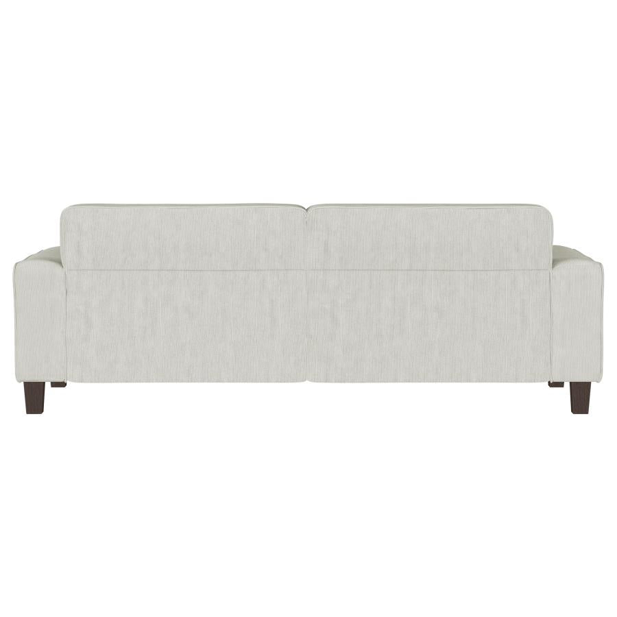 Deerhurst Upholstered Track Arm Tufted Sofa - Greige