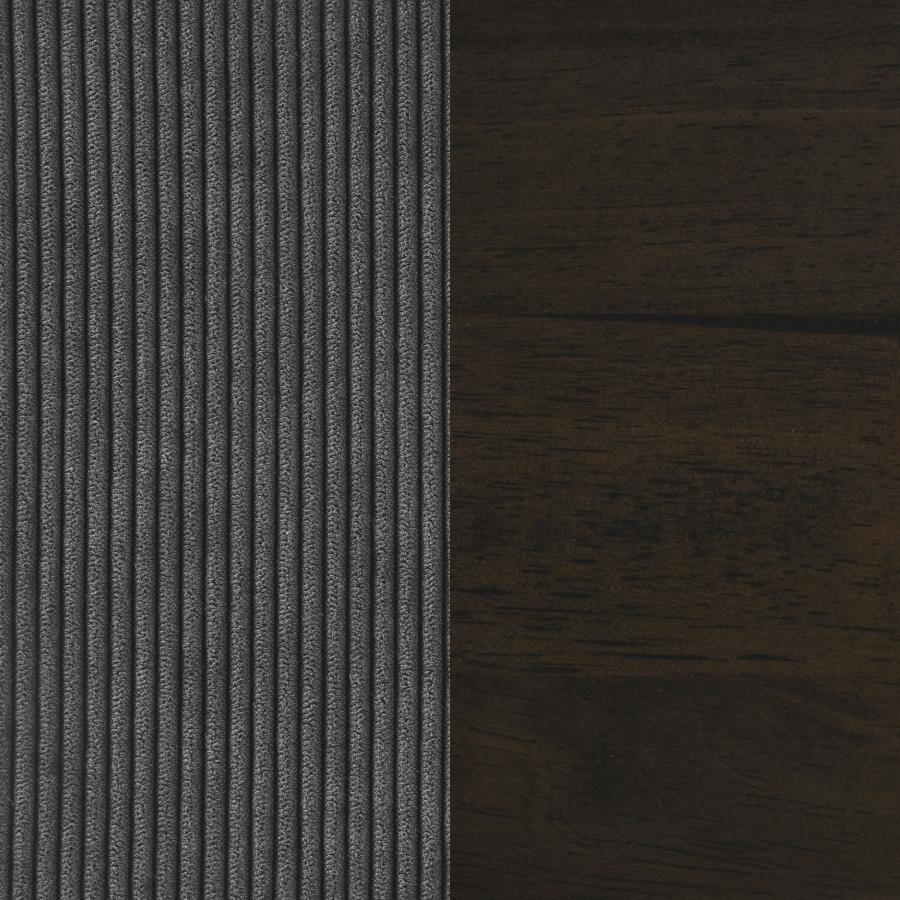 509641 Deerhurst Upholstered Track Arm Tufted Sofa Charcoal