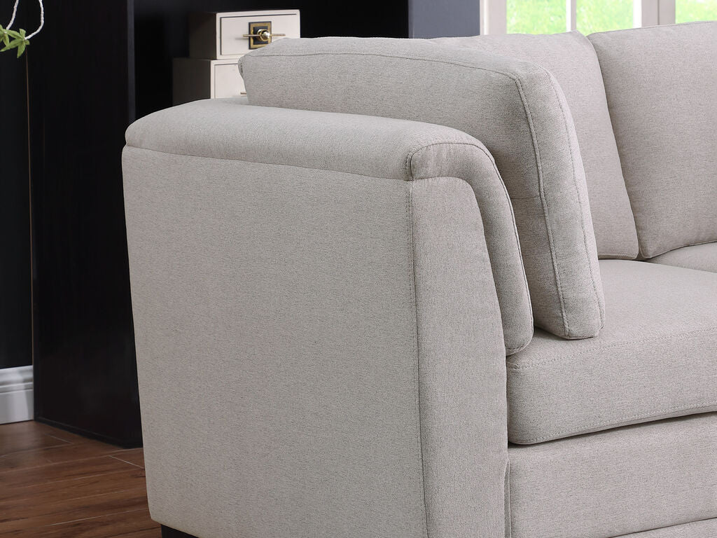 Kristin 121.5Reversible Sectional Sofa with 2 Ottomans