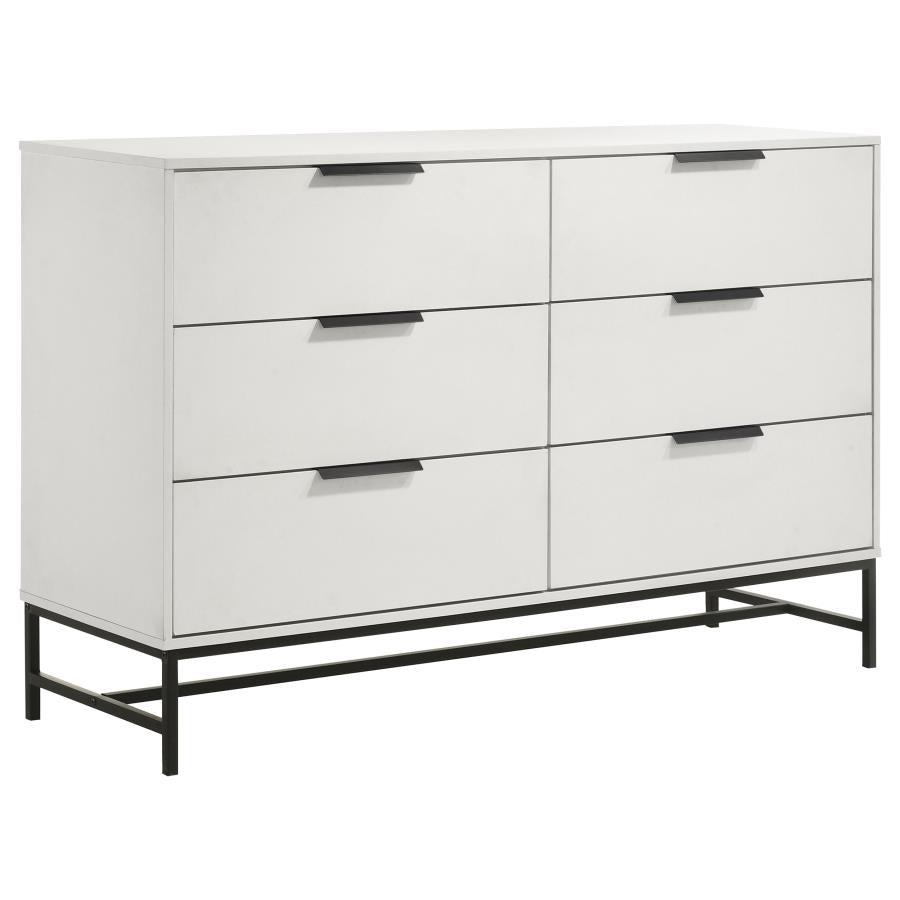 Ensemble de chambre à coucher 3 pièces Sonora avec lit Queen Size, blanc