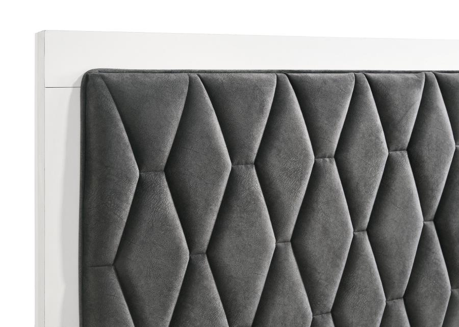 Ensemble de chambre à coucher 3 pièces Sonora avec lit Queen Size, blanc