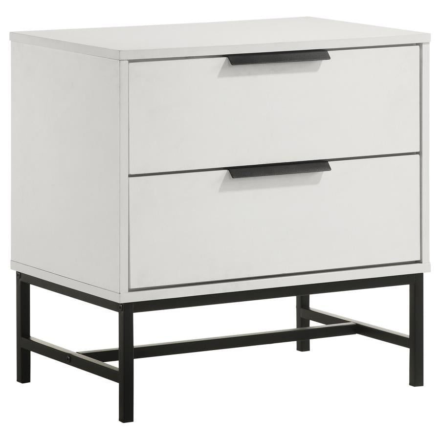 Ensemble de chambre à coucher 3 pièces Sonora avec lit Queen Size, blanc