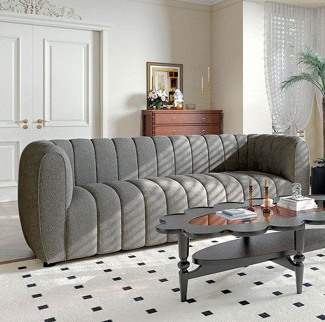 FM61002GY-SF Aversa Sofa - Grey