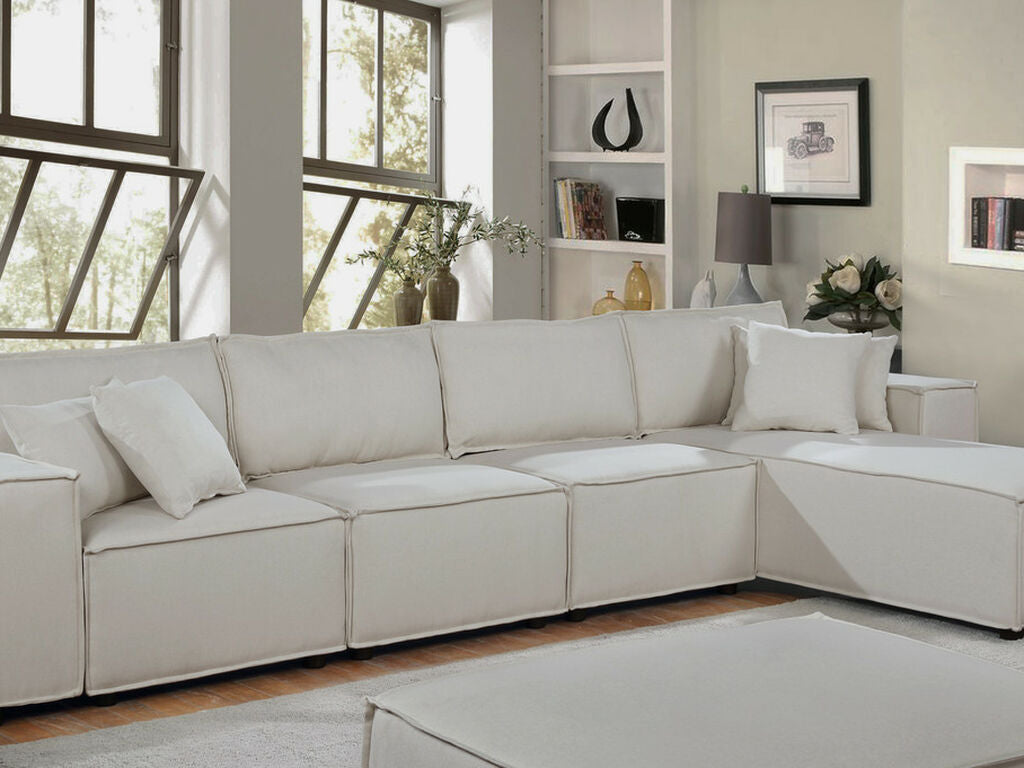 Ermont 132 5pc Reversible Modern Sectional