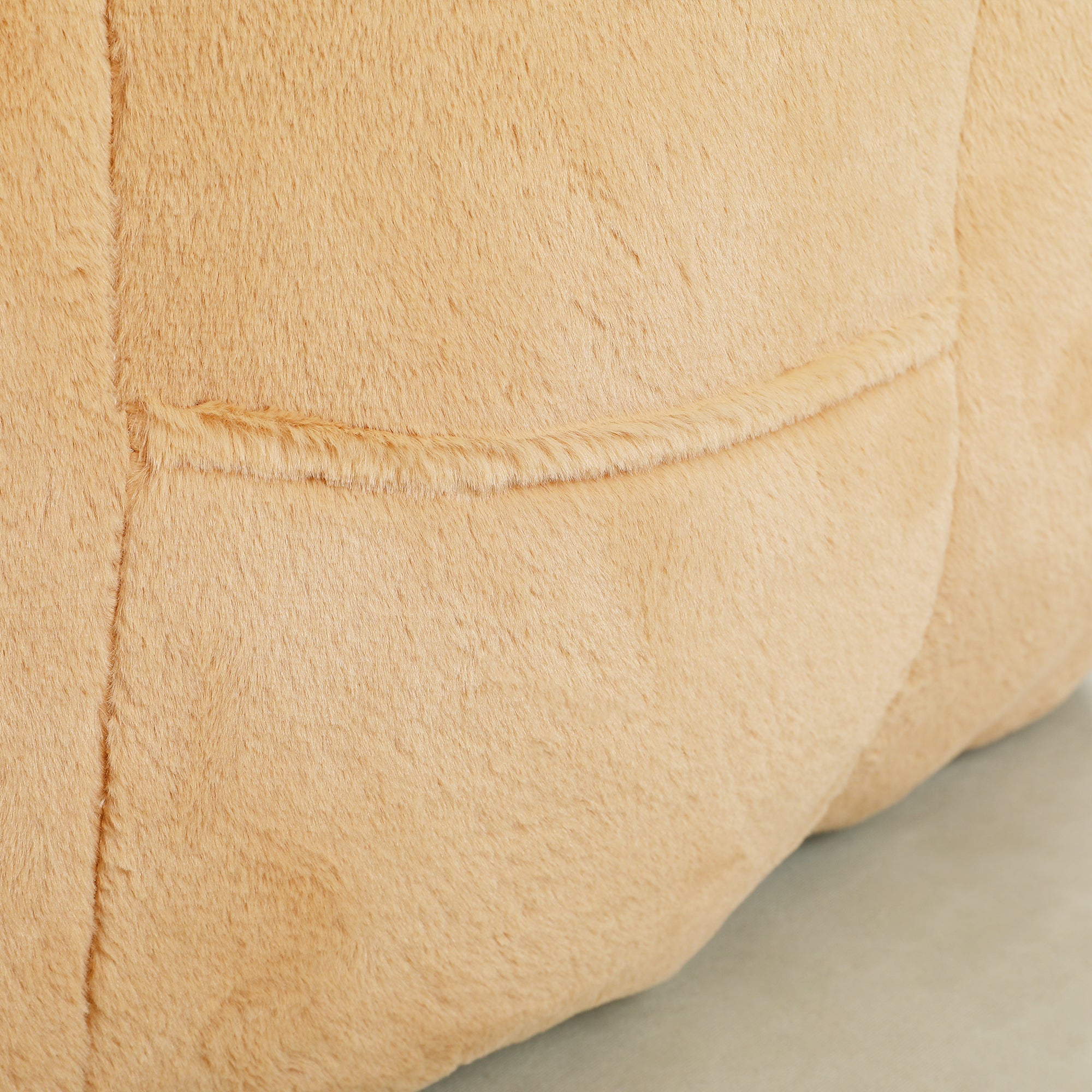 Beanbag Sofa Chair with Armrests Stuffed with High-Density Foam