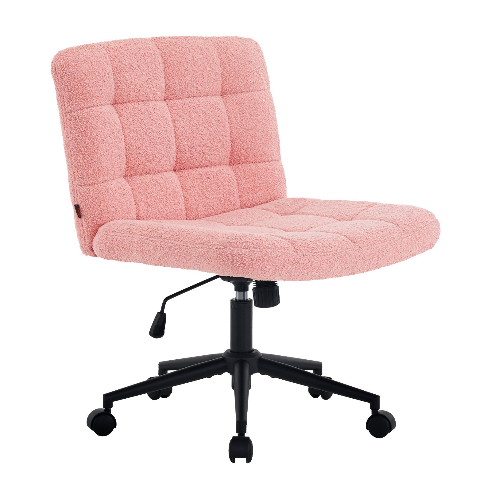 Desk Chair with Wheels, Armless Desk Chair, Adjustable Height 360° Rolling Swivel