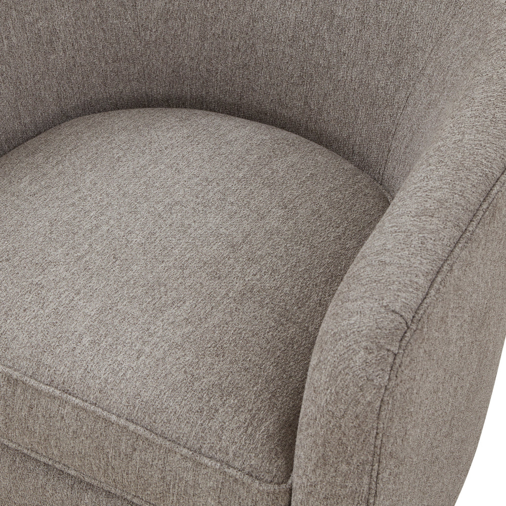 Miramar Wood Base Swivel Club Accent Chair