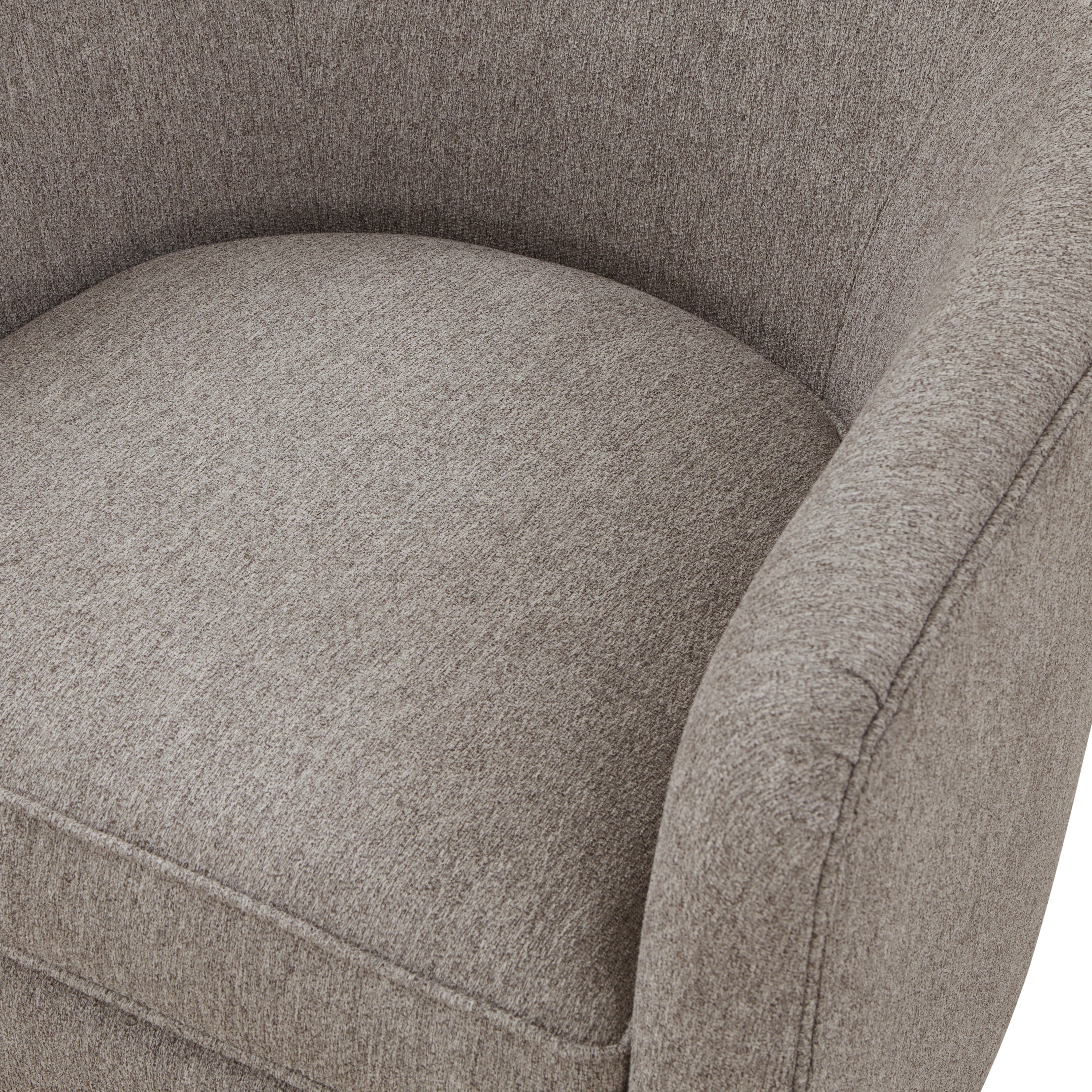 Miramar Wood Base Swivel Club Accent Chair