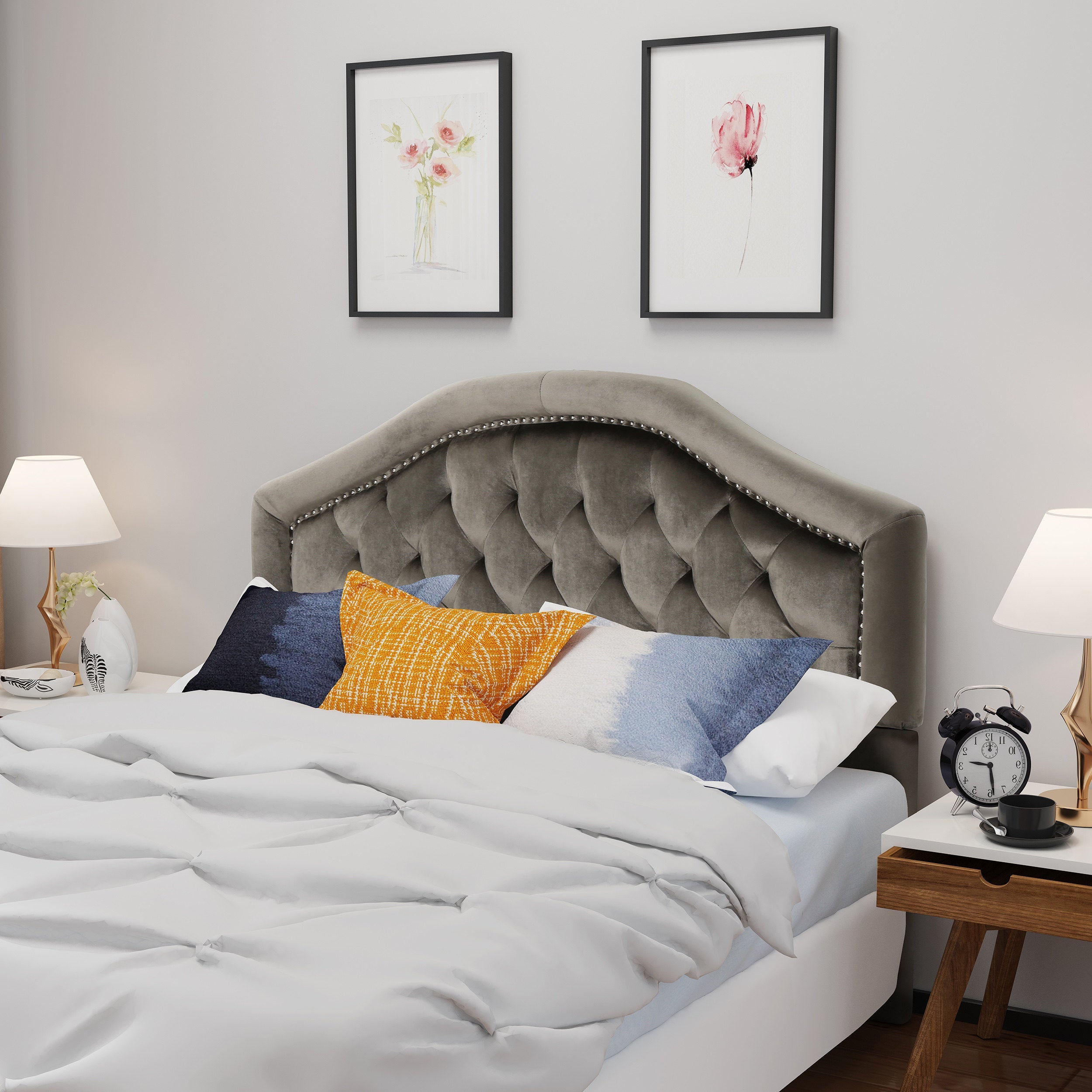Diamond Tufted Headboard