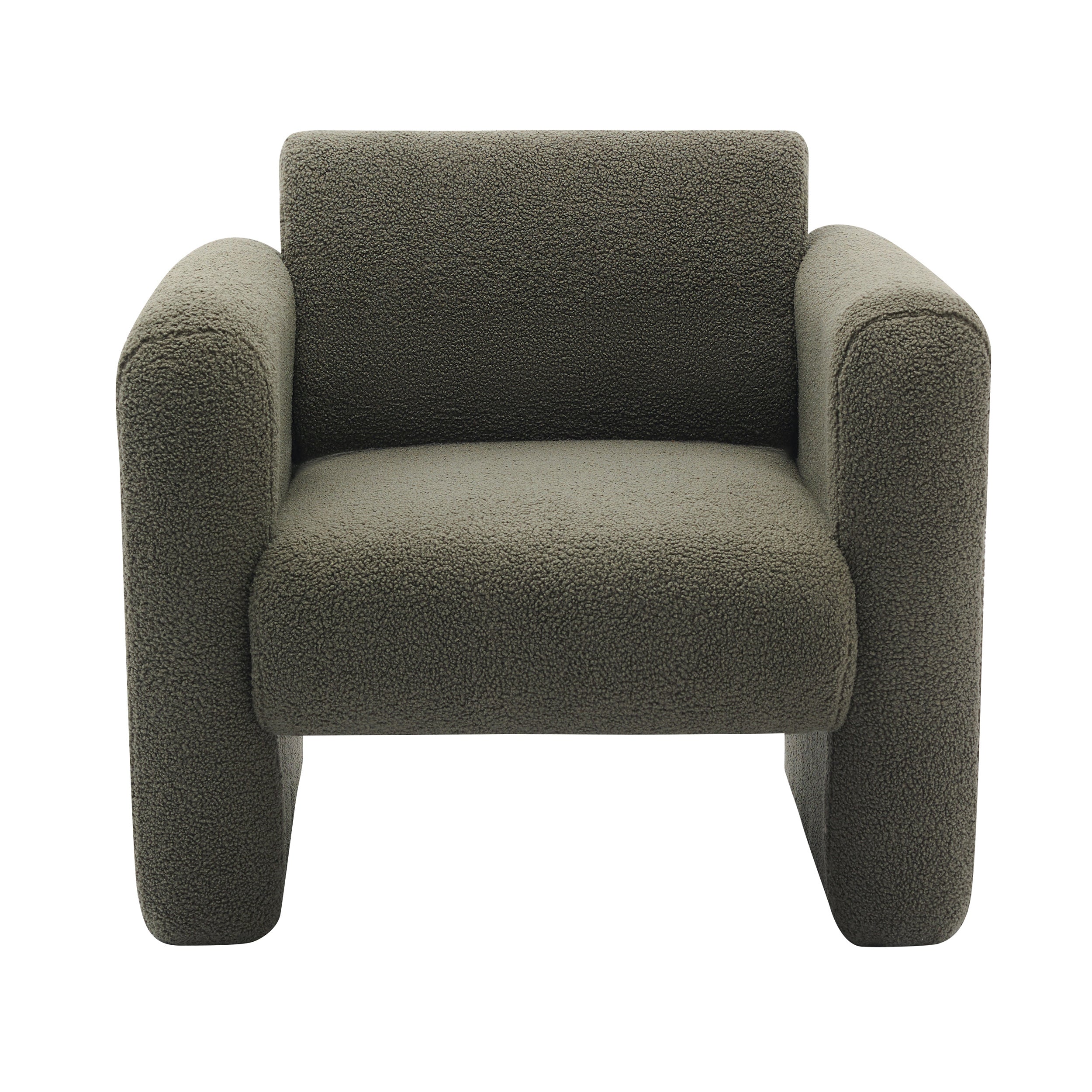 Marlowe Modern Sherpa Upholstered Comfy Reading Accent Chair
