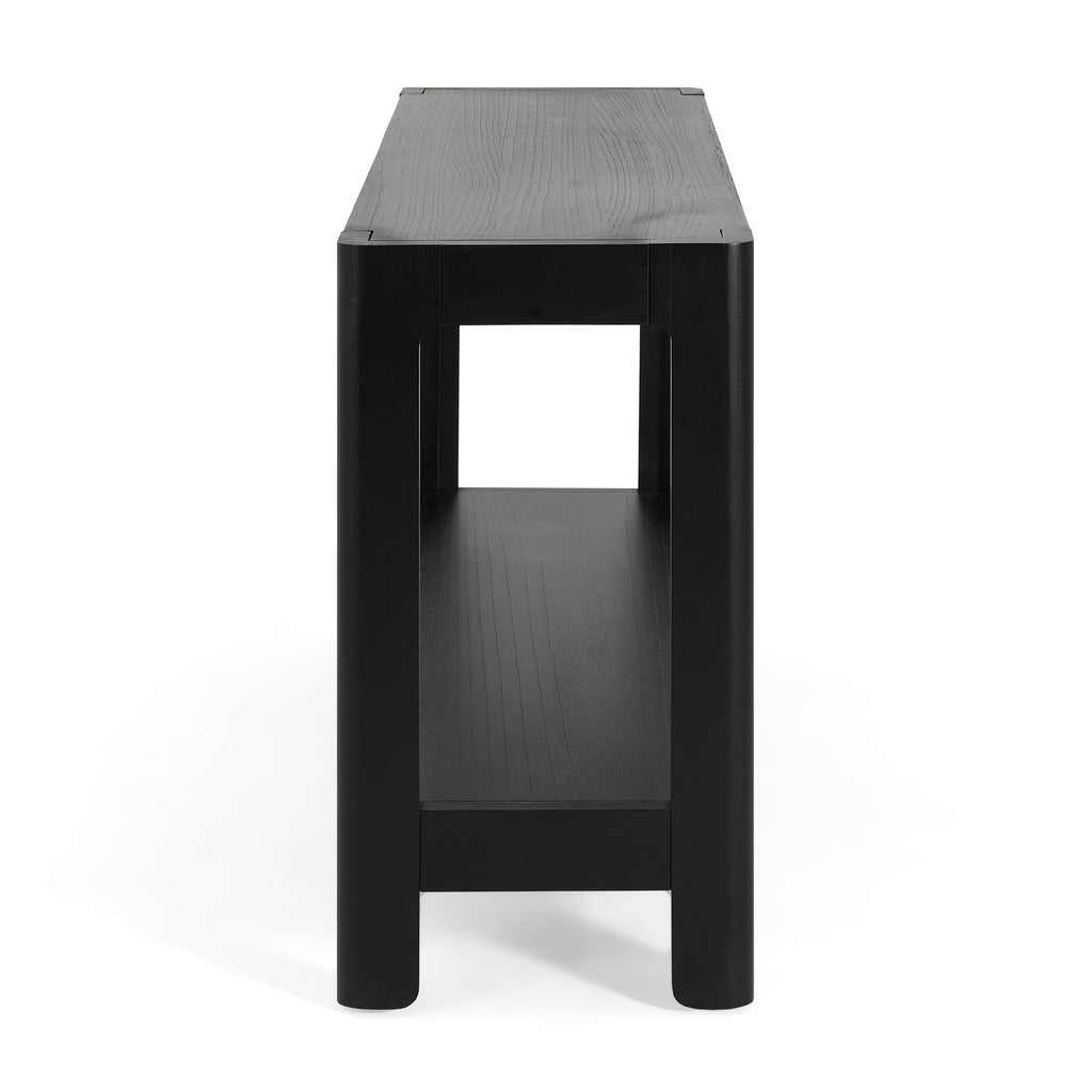 Modern Farmhouse Minimalist Rounded Console Table