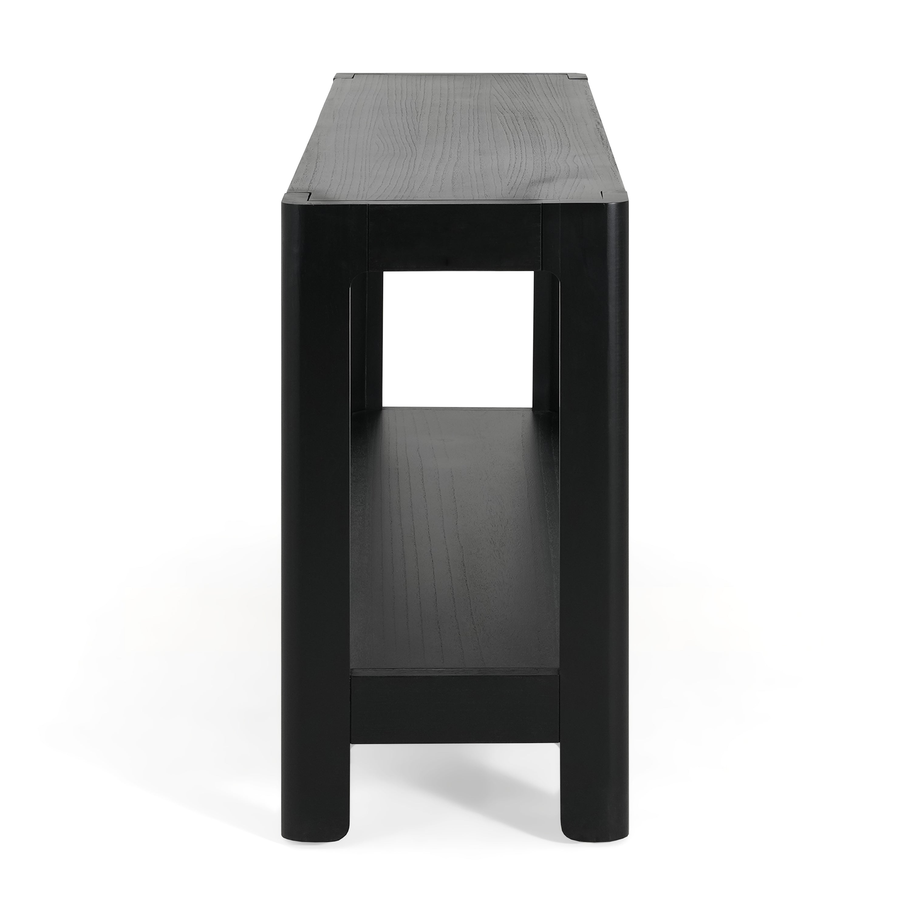 Modern Farmhouse Minimalist Rounded Console Table