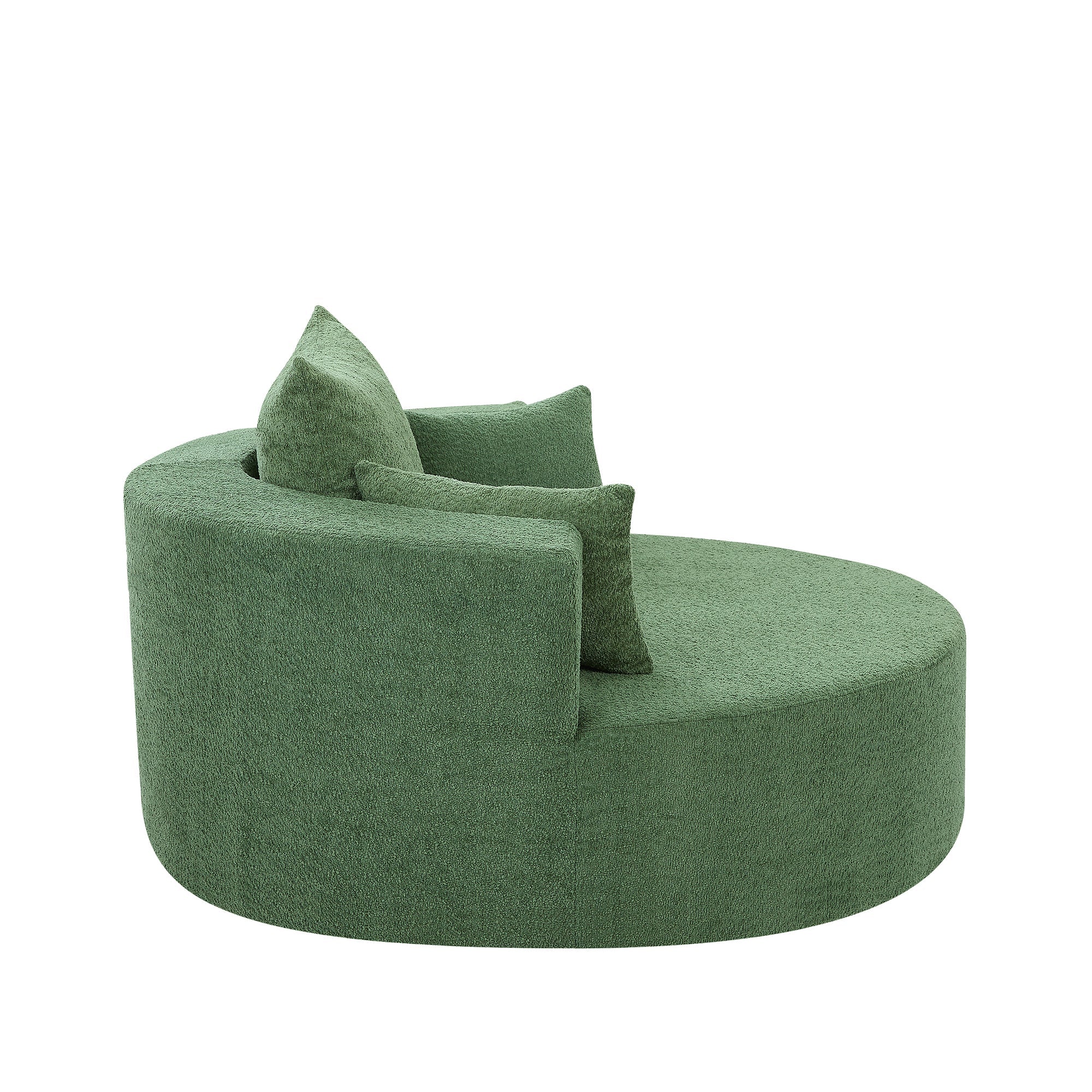 Crossley Oversized Swivel Barrel Accent Chair