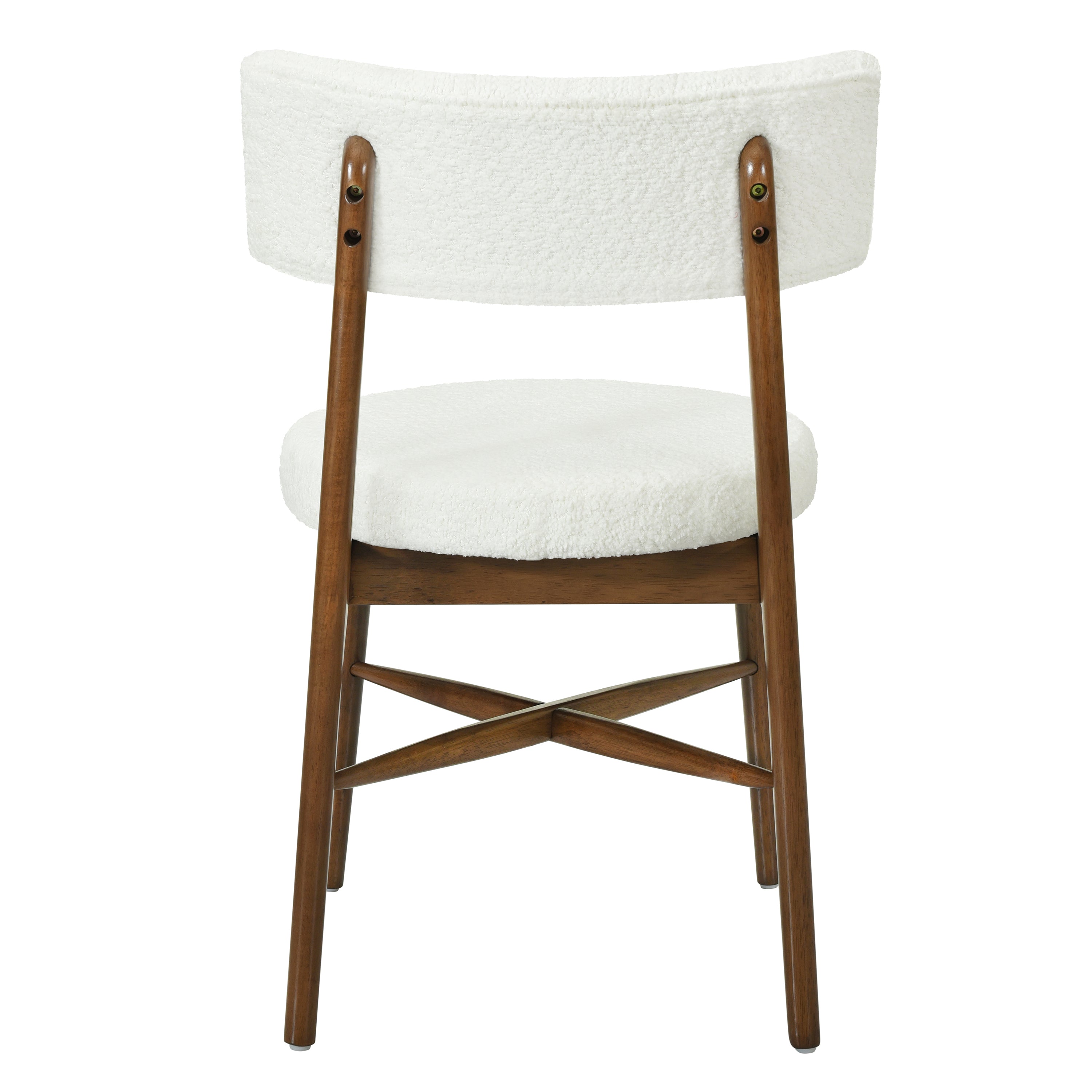 Harveston Mid Century Modern Boucle Upholstered Dining Chairs, Set of 2