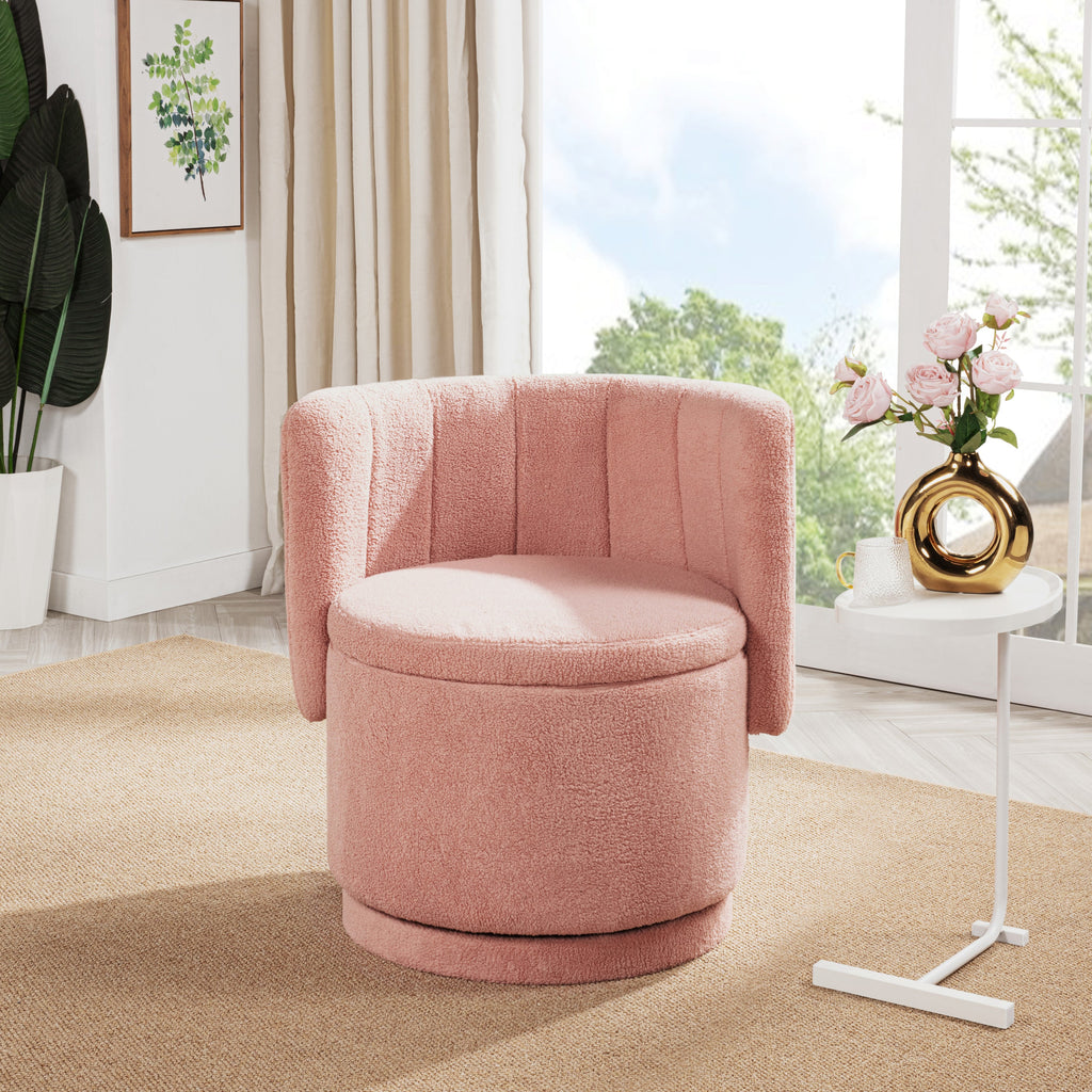360 Degree Swivel Back Sofa Chair With Storage Space