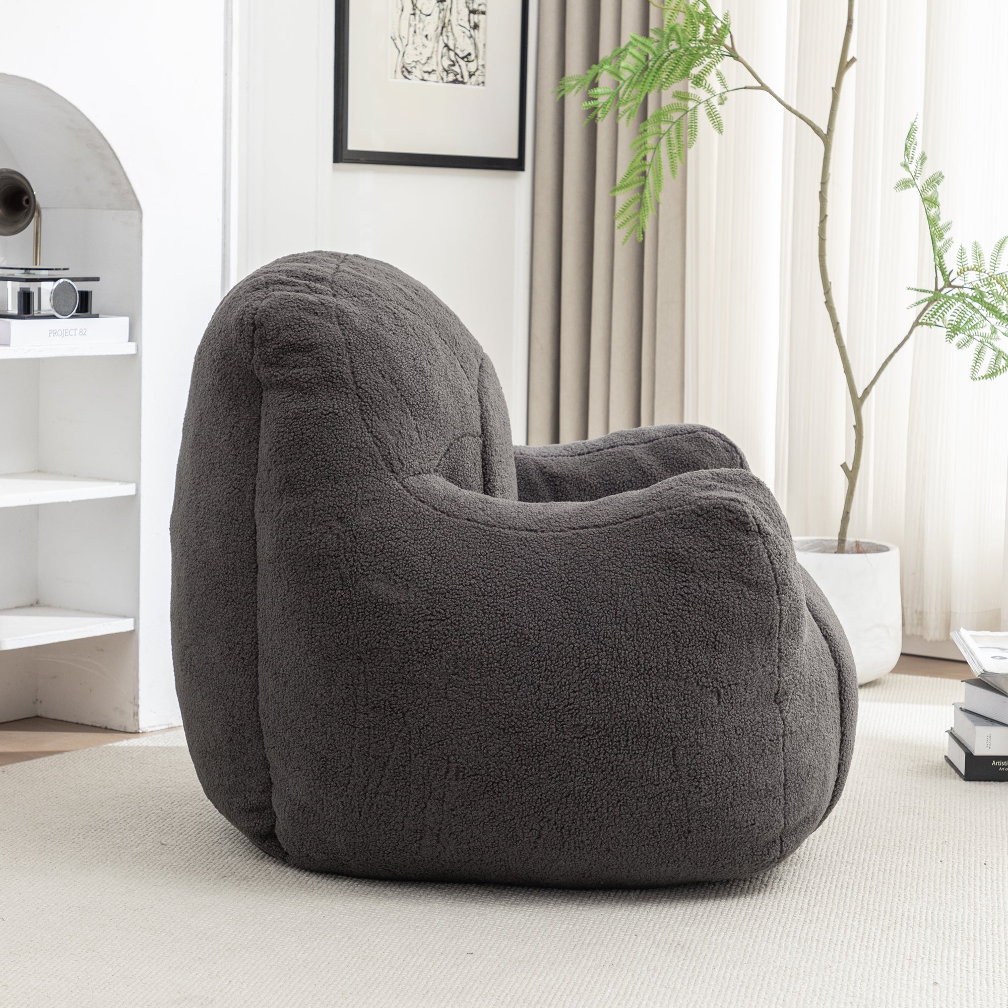 Tufted Memory Foam Bean Bag Chair