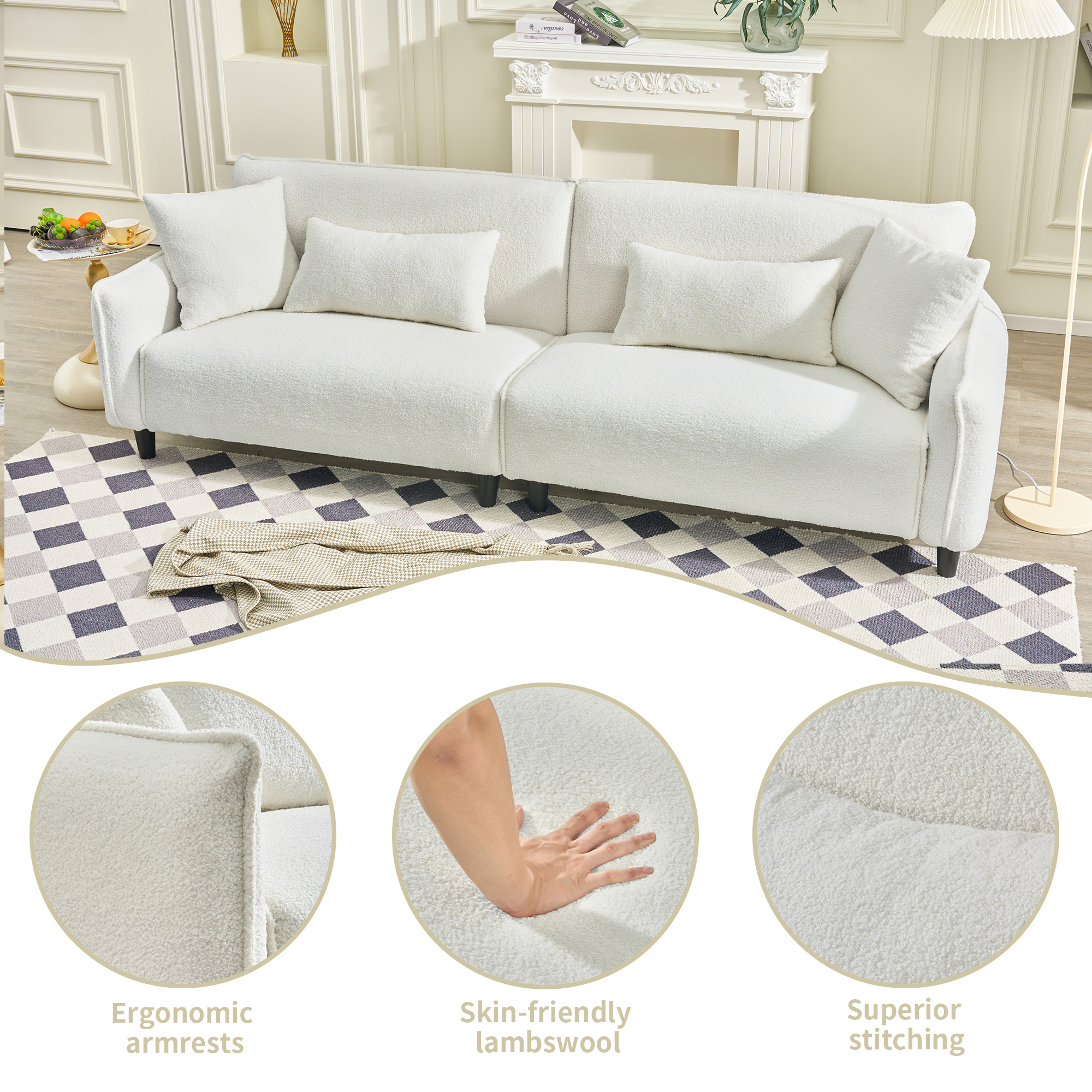 Teddy Velvet Sofa