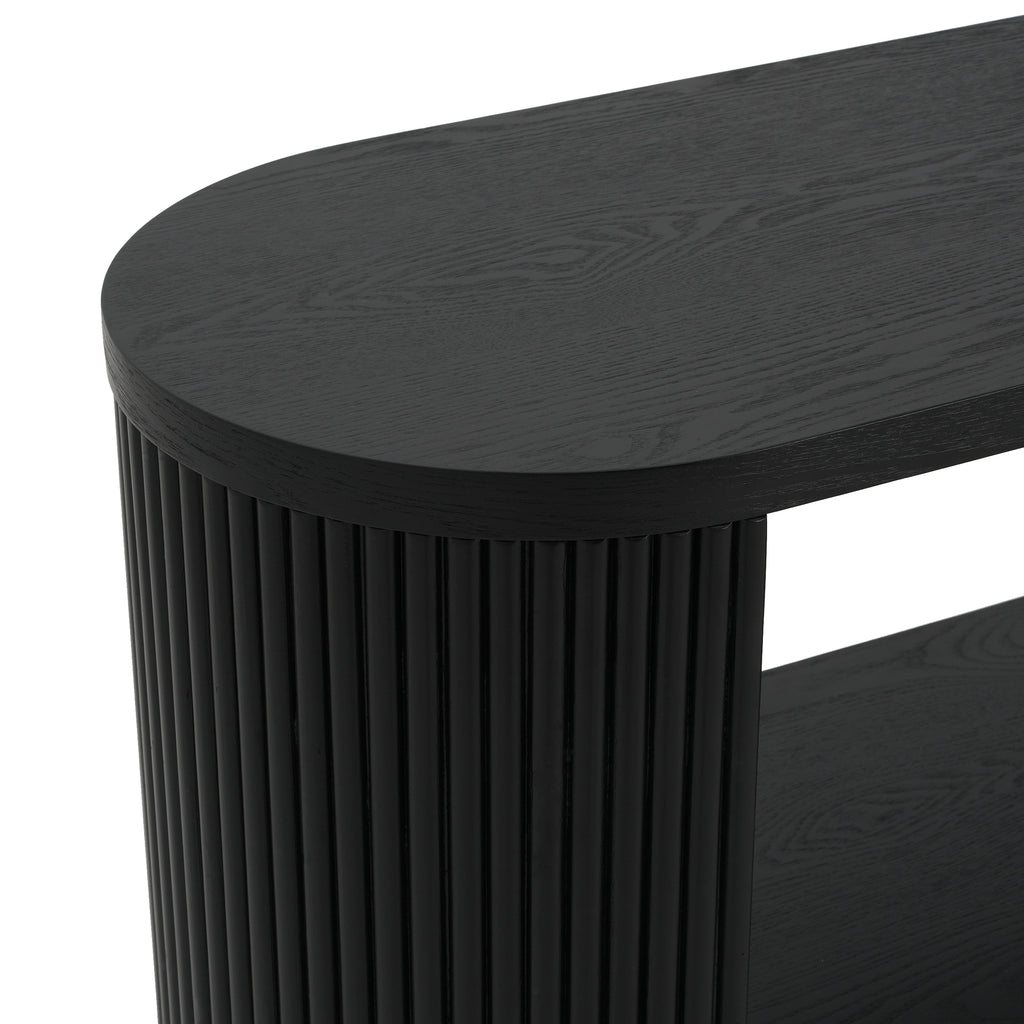 Modern Entryway Console Table with Open Shelf