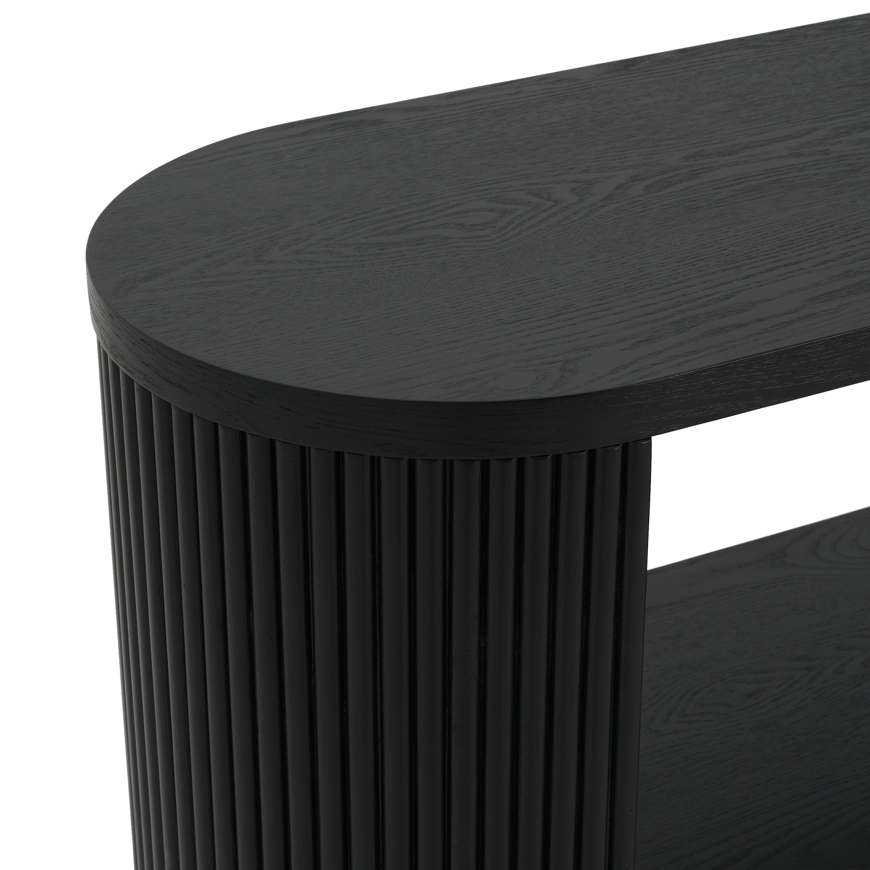 Modern Entryway Console Table with Open Shelf