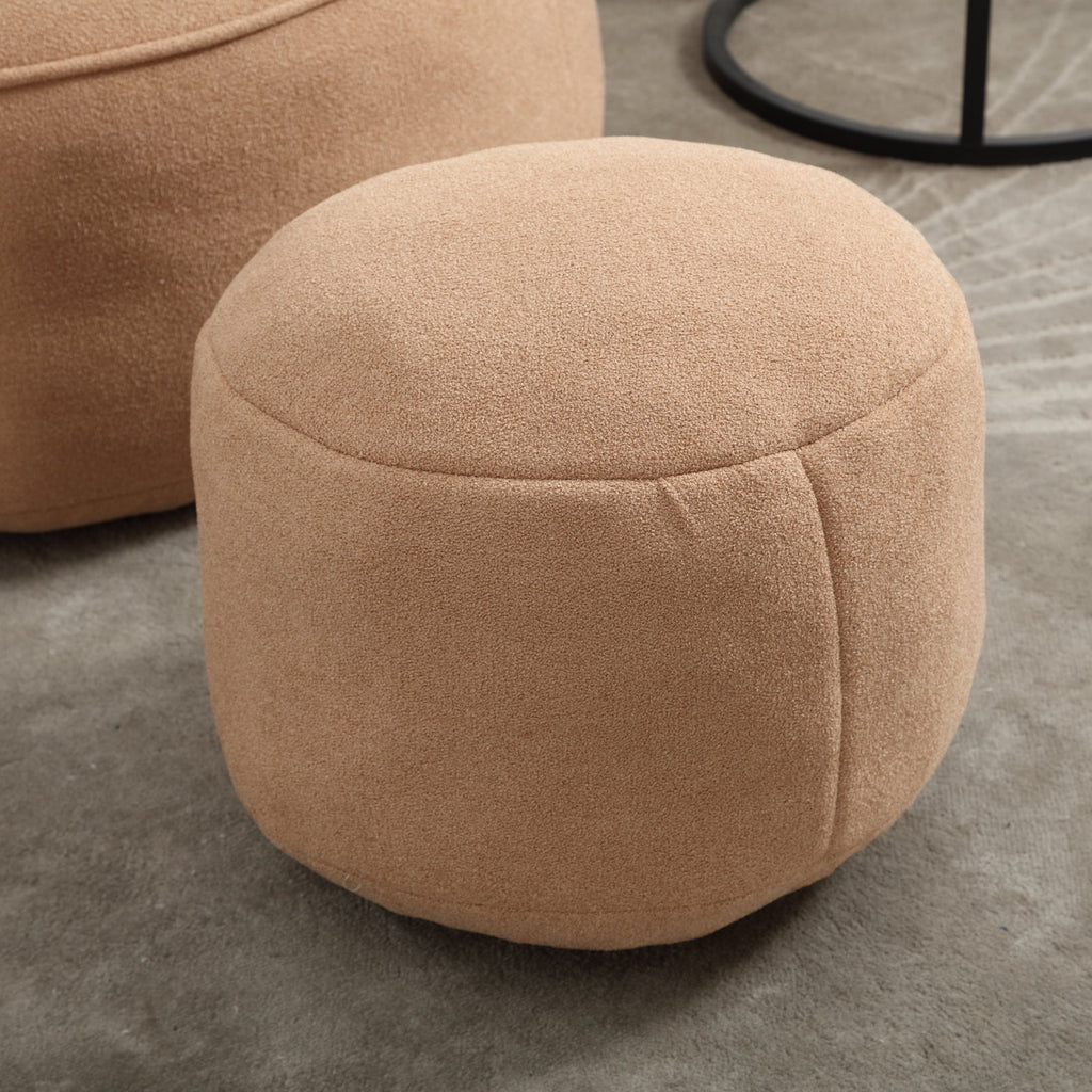 Bean Bag Sofa Chair with High-Pressure Foam and Footrest