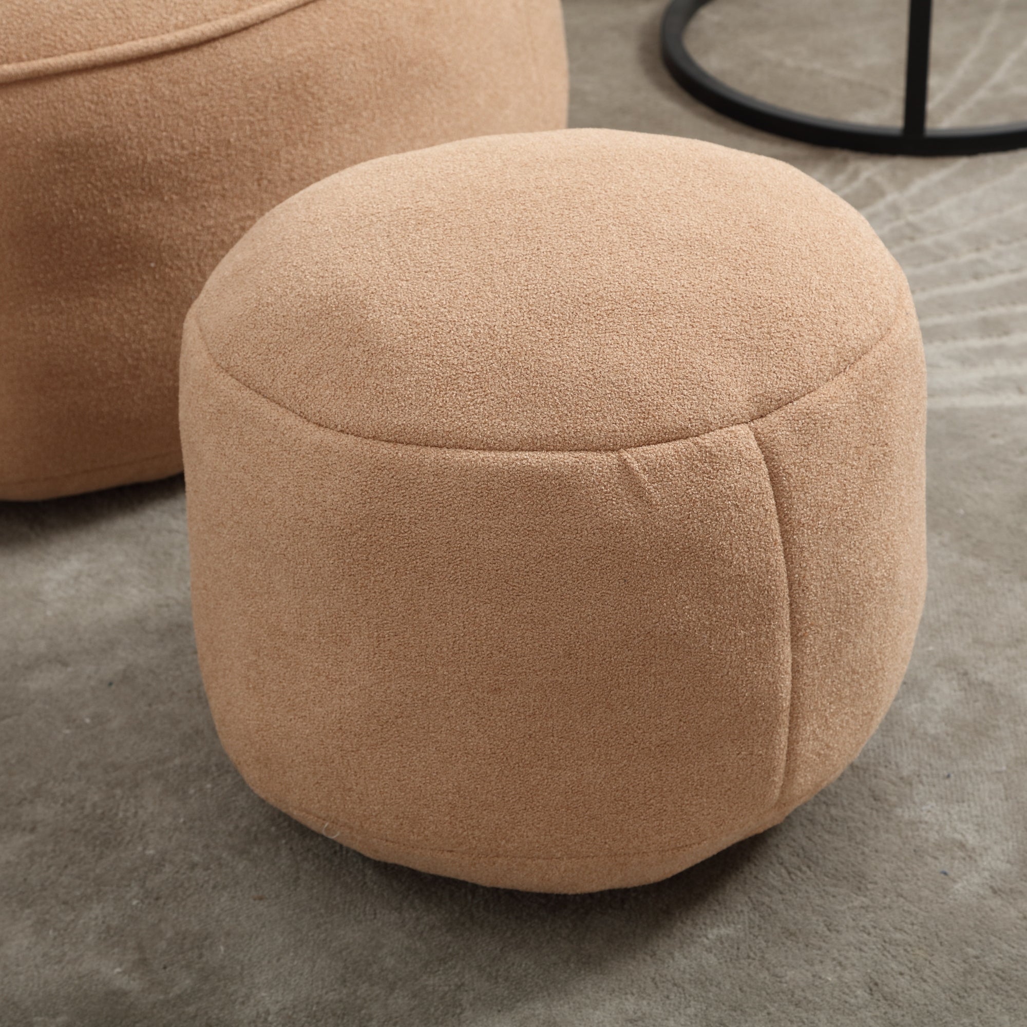 Bean Bag Sofa Chair with High-Pressure Foam and Footrest