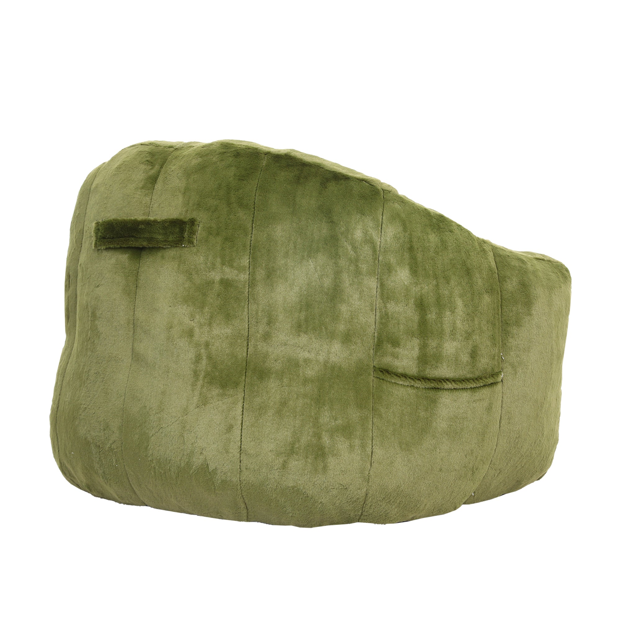 Beanbag Sofa Chair with Armrests Stuffed with High-Density Foam
