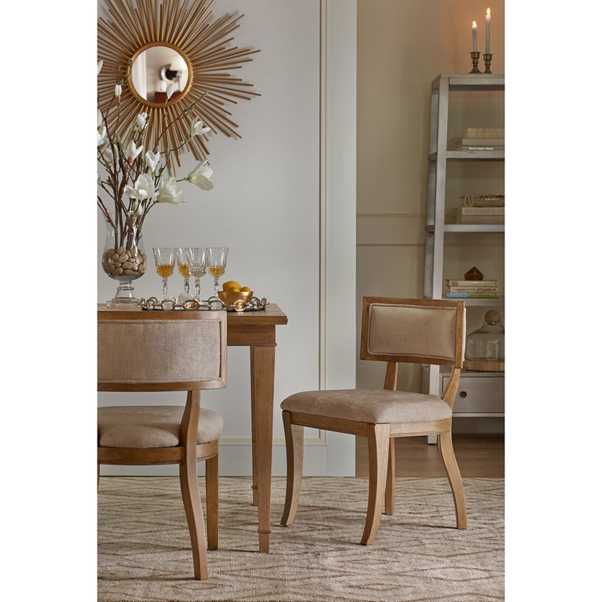 Meadowford Dining Chair with Curved Back, Set of 2