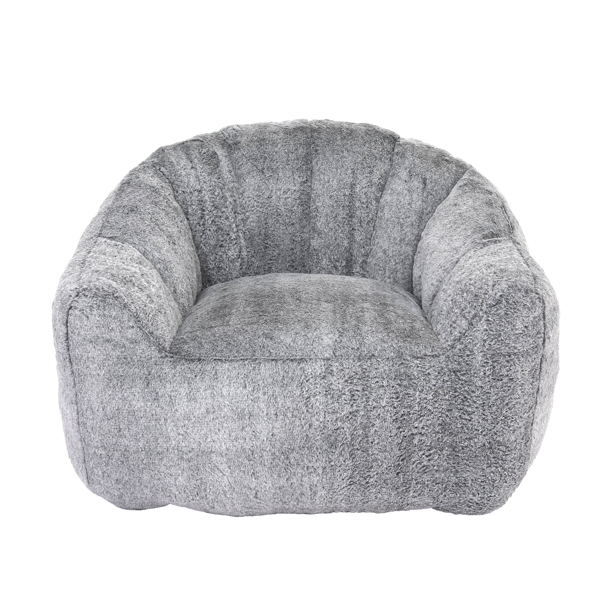 Beanbag Sofa Chair with Armrests Stuffed with High-Density Foam