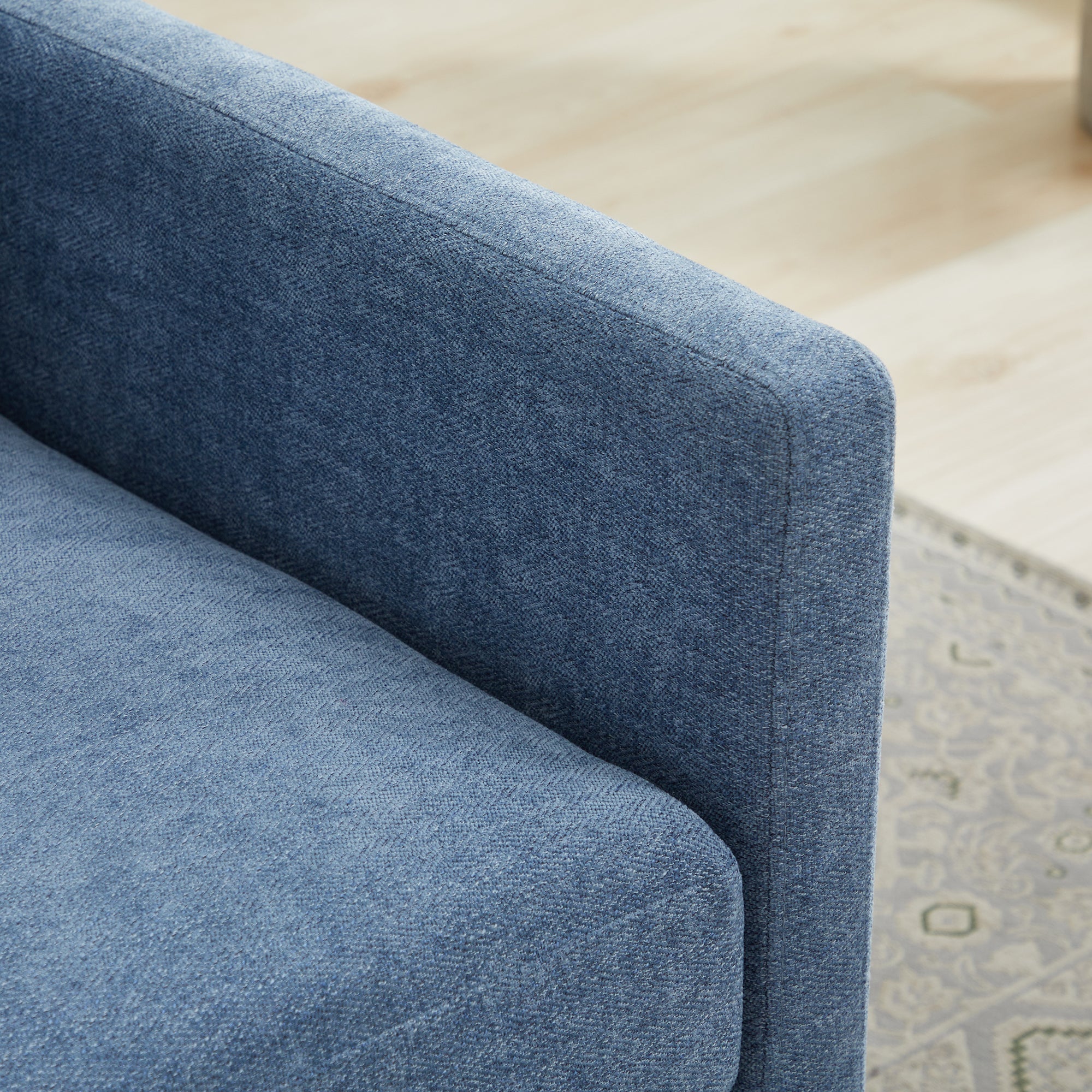 Modern Square Upholstered Swivel Accent Chair
