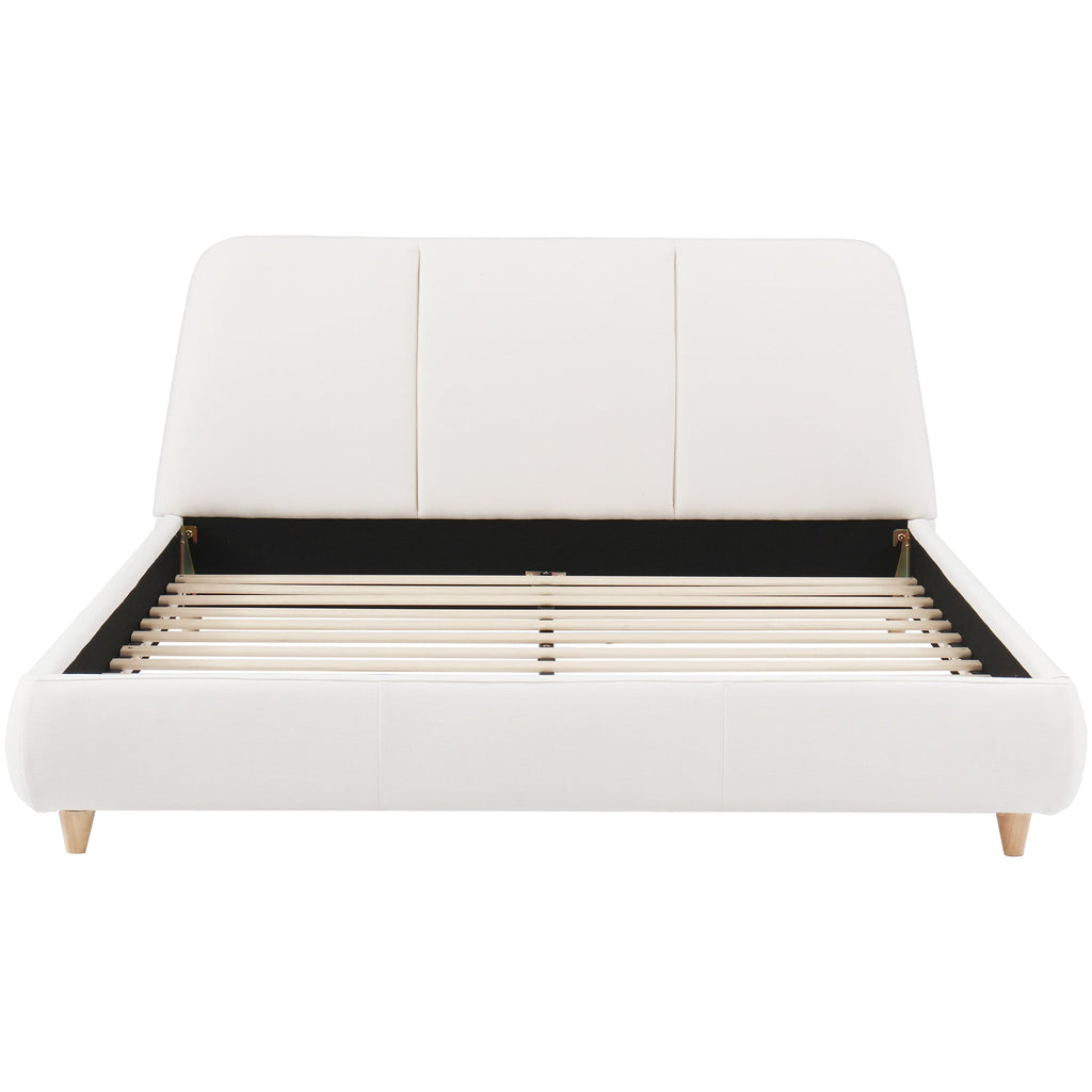 Modern Linen Upholstered Bed