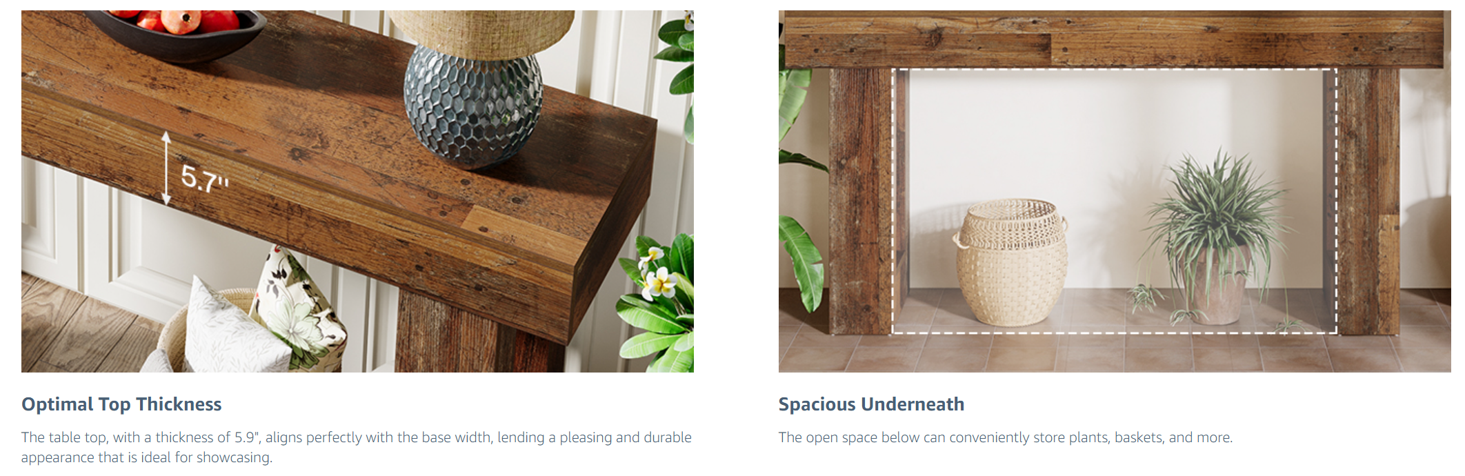Hearthford Farmhouse Console Table