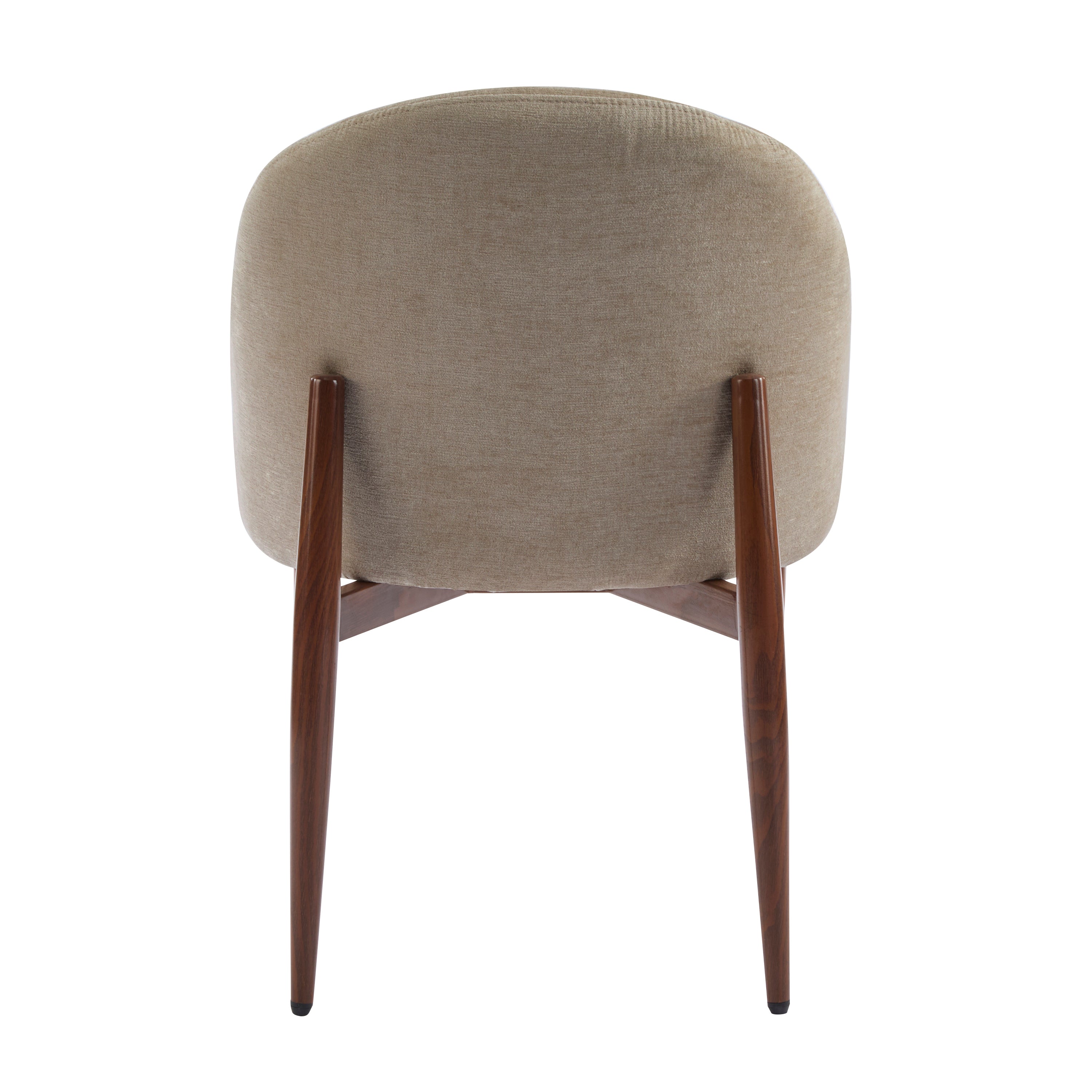 Mid-Century Modern Fabric Upholstered Dining Chair, Set of 2