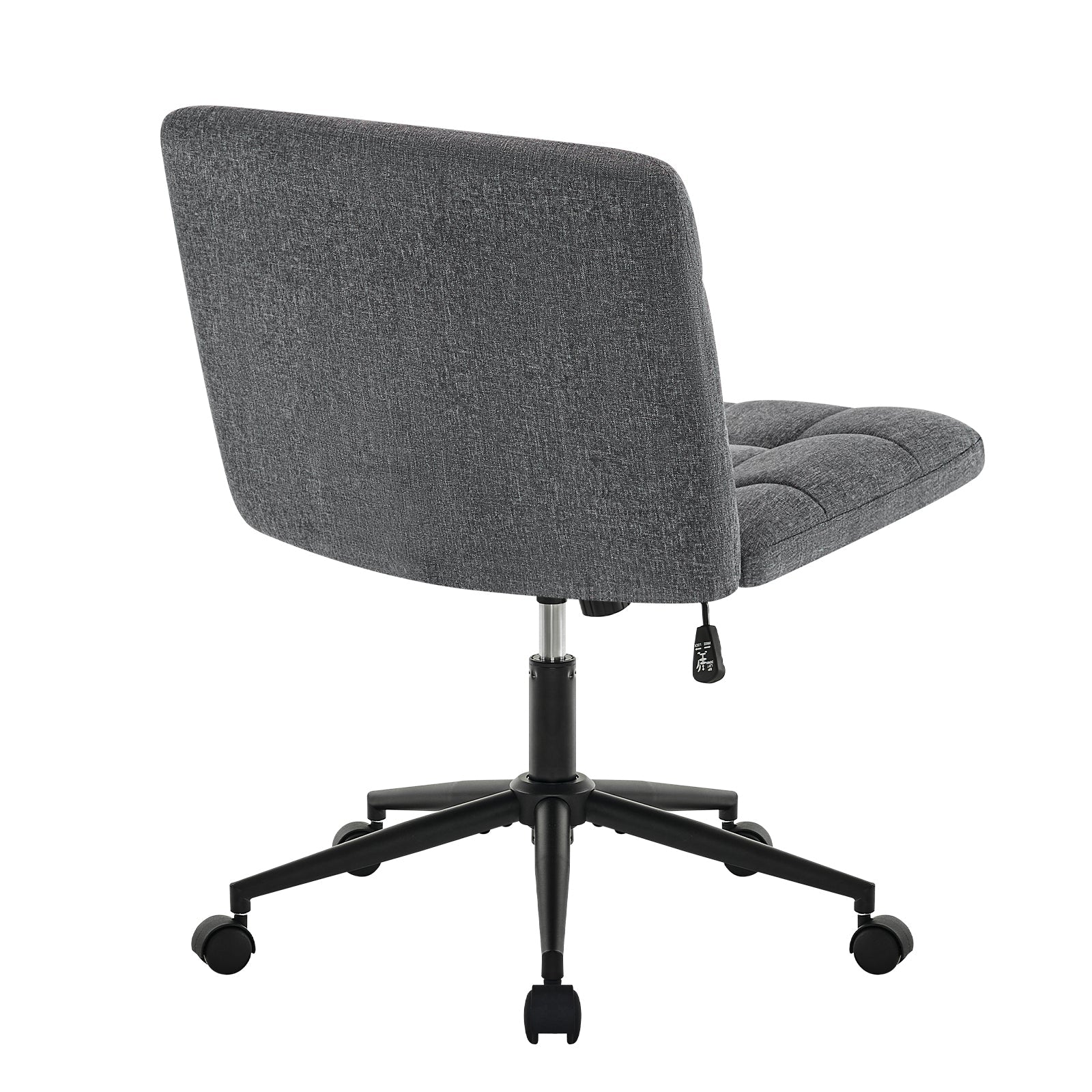 Desk Chair with Wheels, Armless Desk Chair, Adjustable Height 360° Rolling Swivel