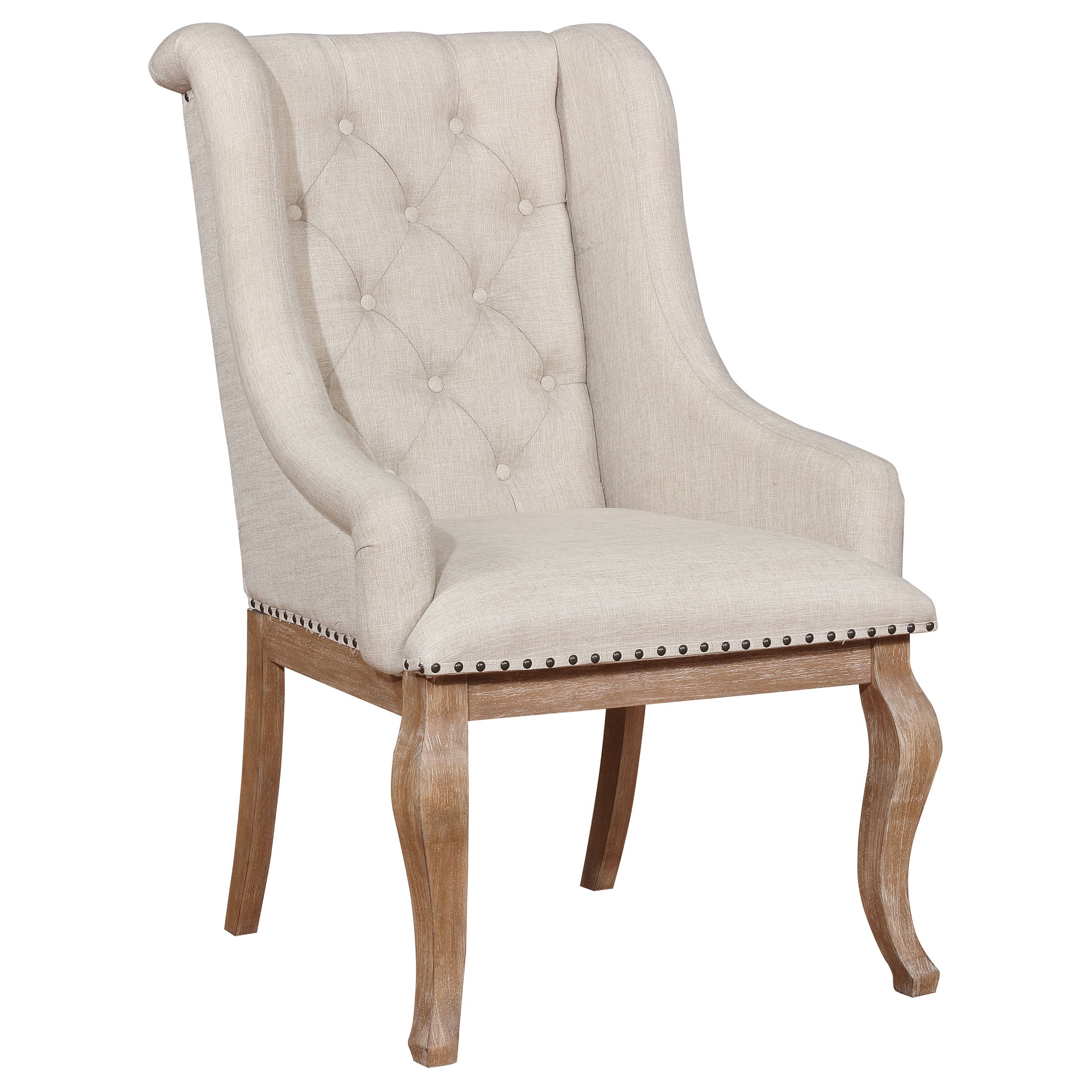 Fremont Barley Brown Upholstered Dining Chairs, Set of 2