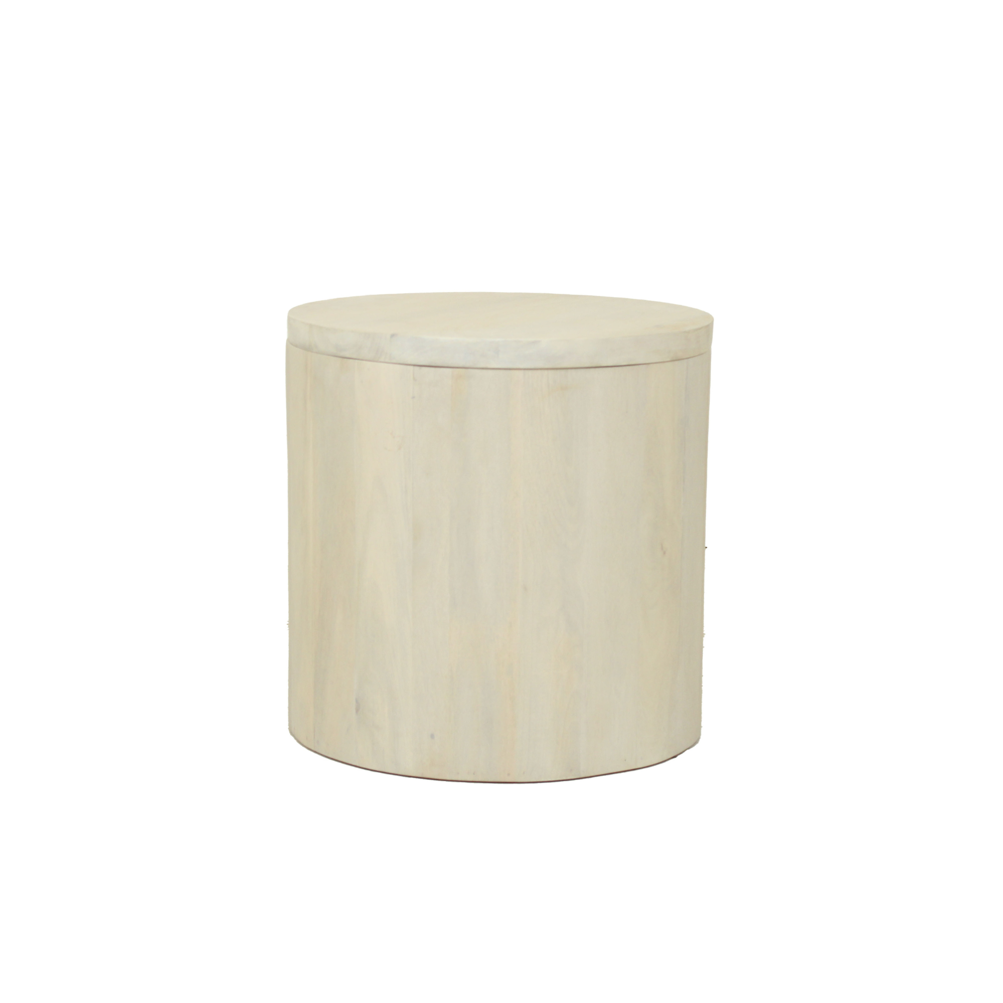 Cyrus Round Storage Coffee Table and Nesting Stool