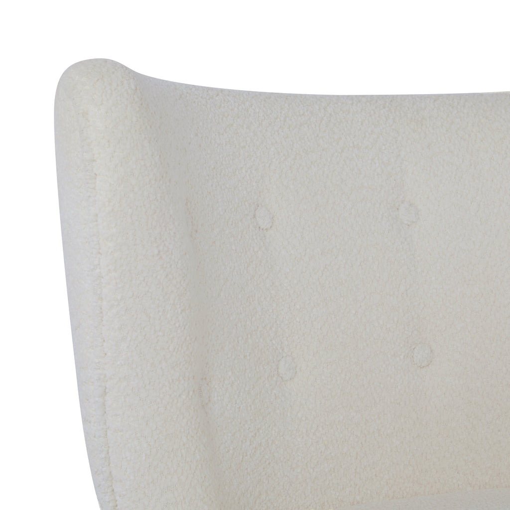 Bella Upholstered Wingback Armless Accent Chair