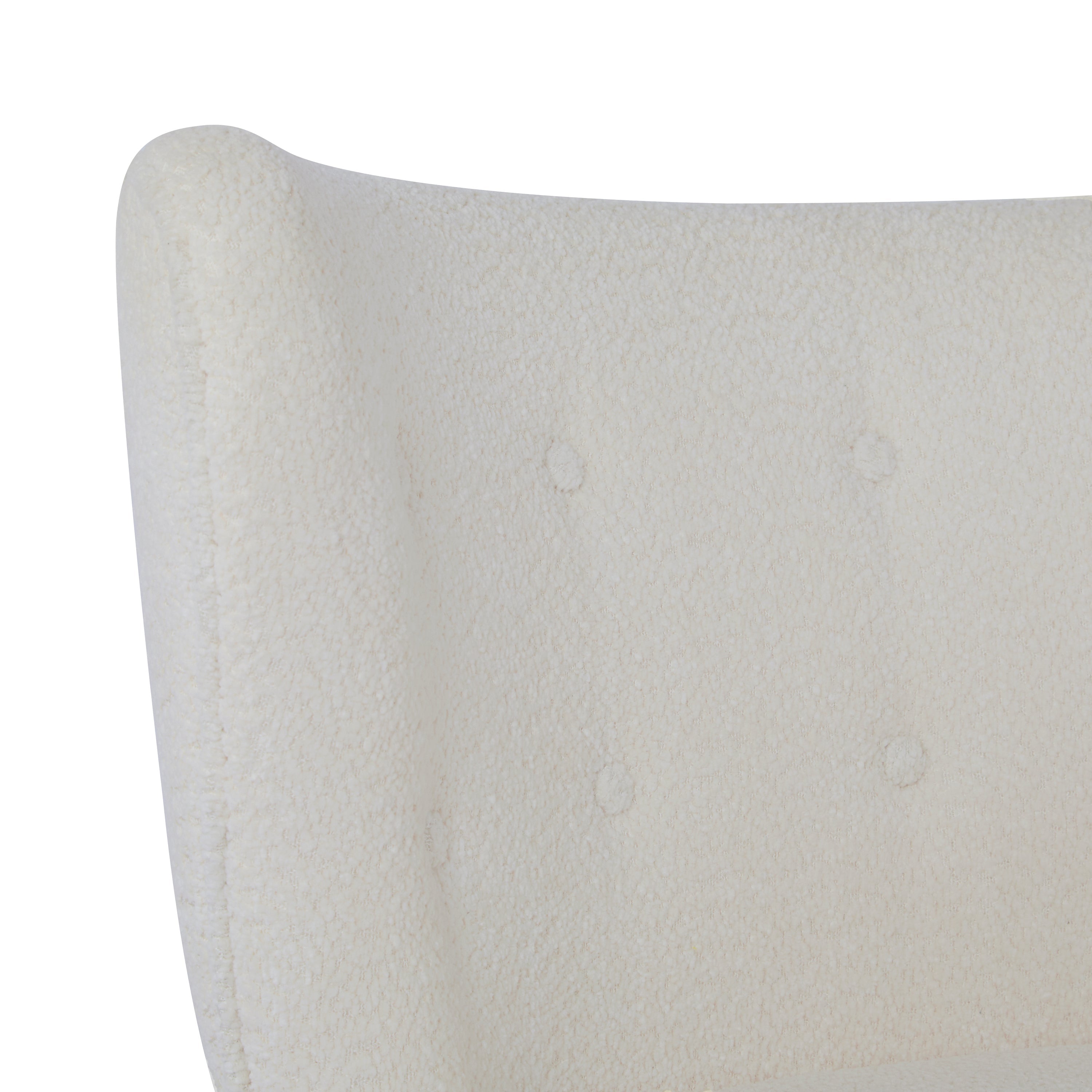 Bella Upholstered Wingback Armless Accent Chair