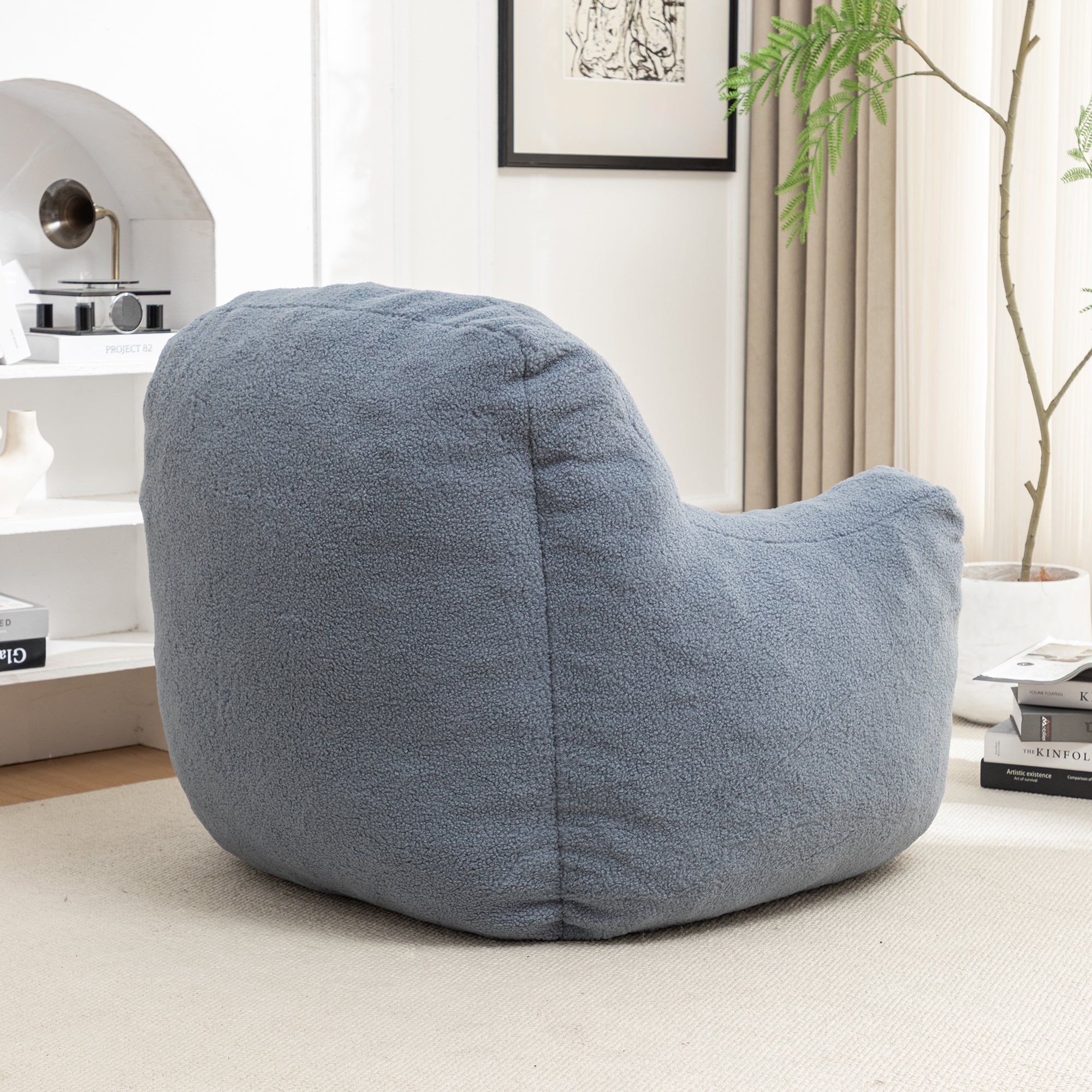 Tufted Memory Foam Bean Bag Chair