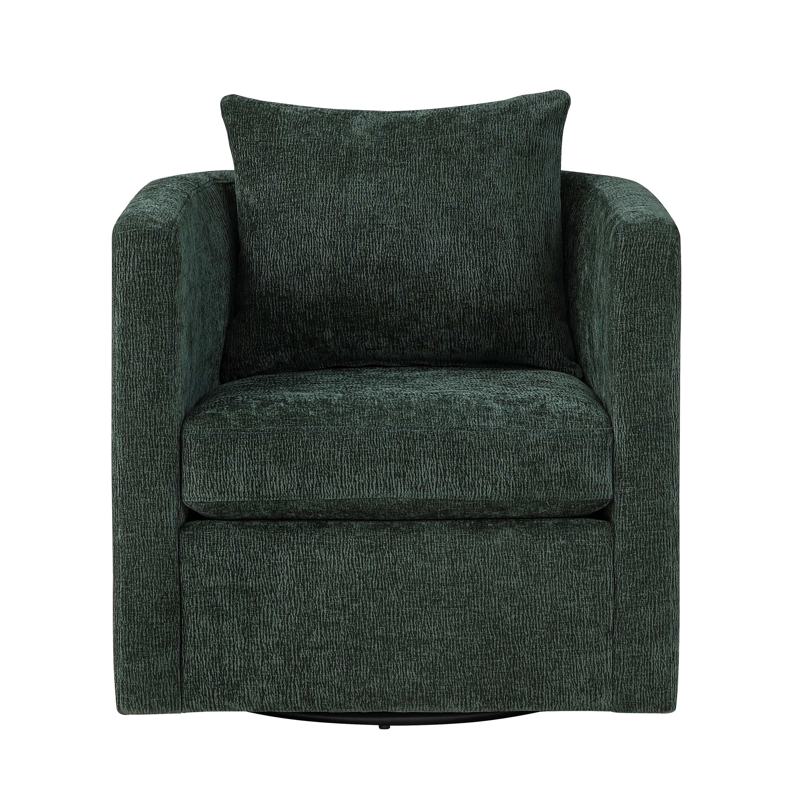 Sutton Light Grey Performance Fabric Swivel Barrel Chair