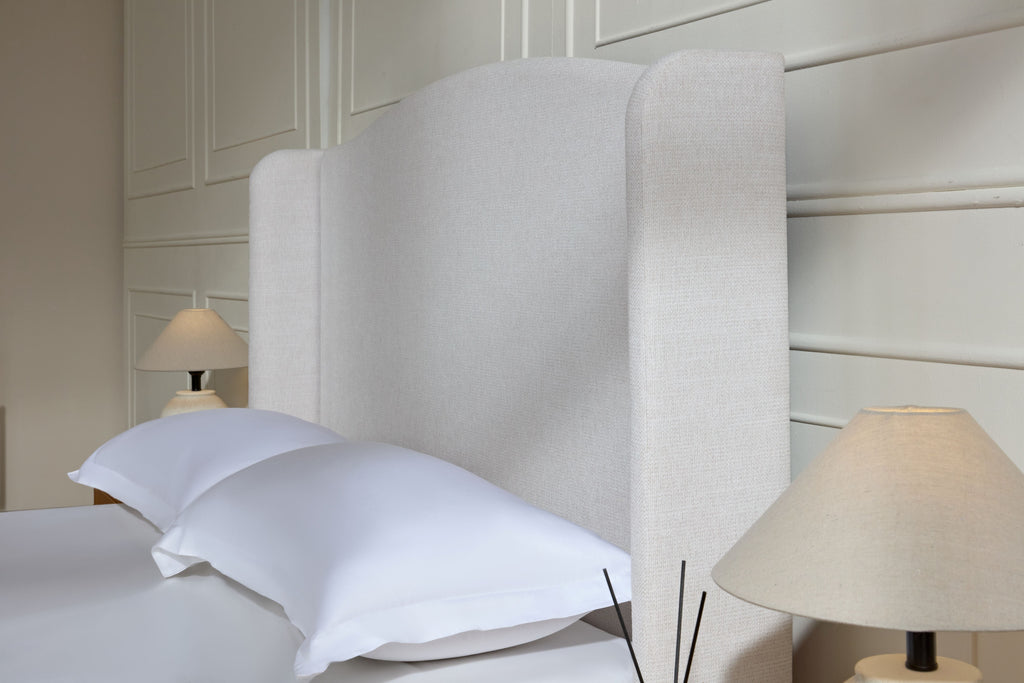 Hannah Upholstered Wingback Bed