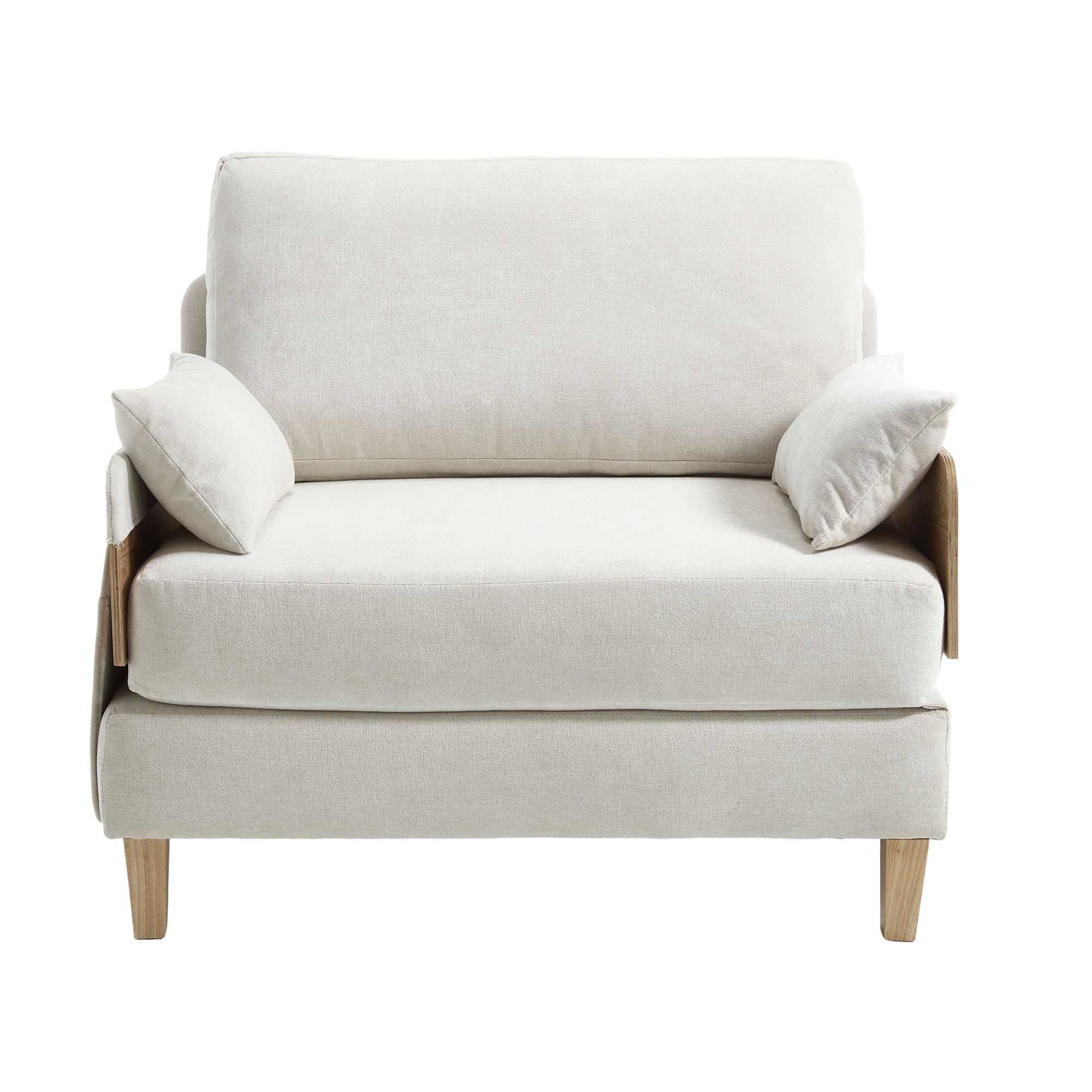 Mid-Century Modern Chenille Foldable Sofa Bed Recliner