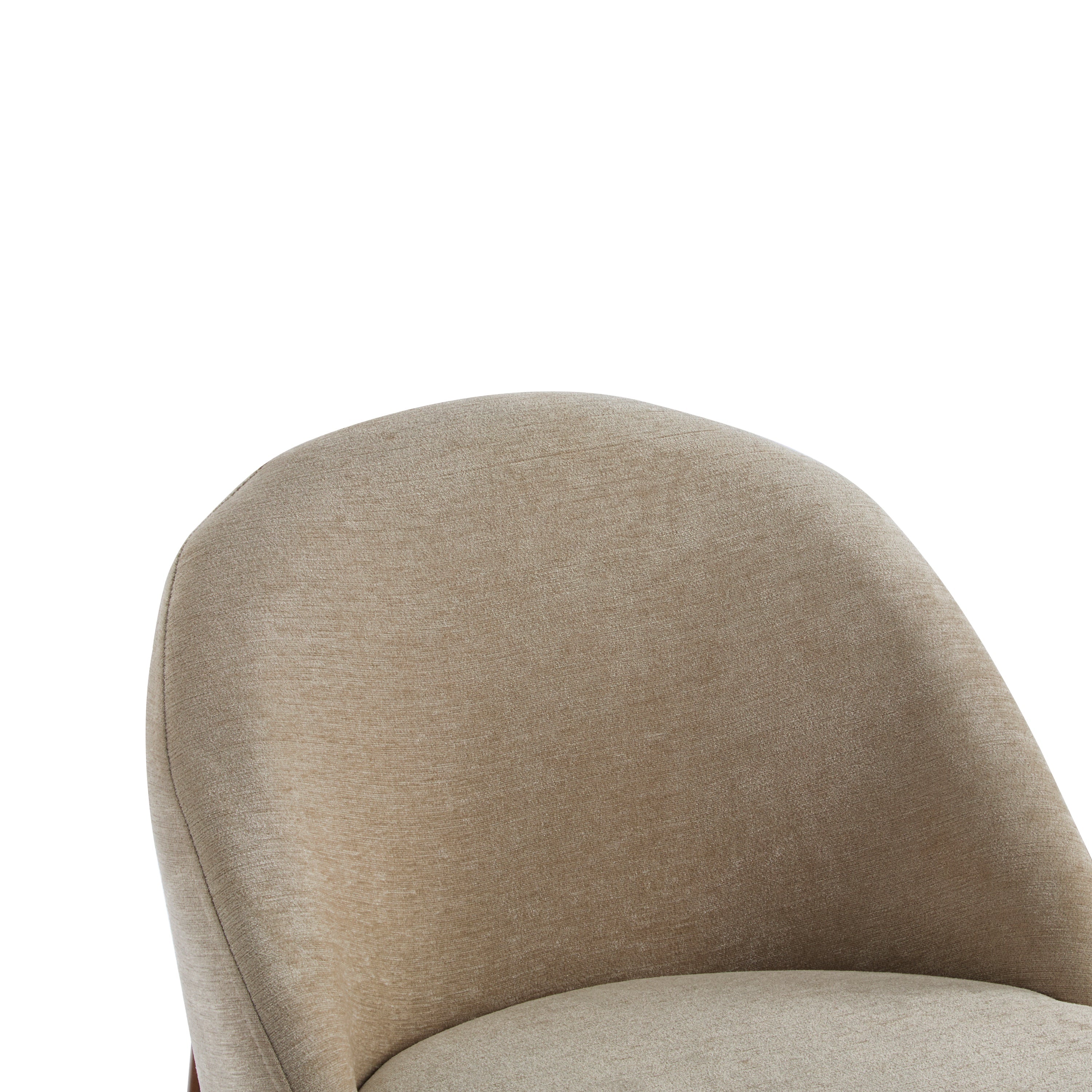 Mid-Century Modern Fabric Upholstered Dining Chair, Set of 2