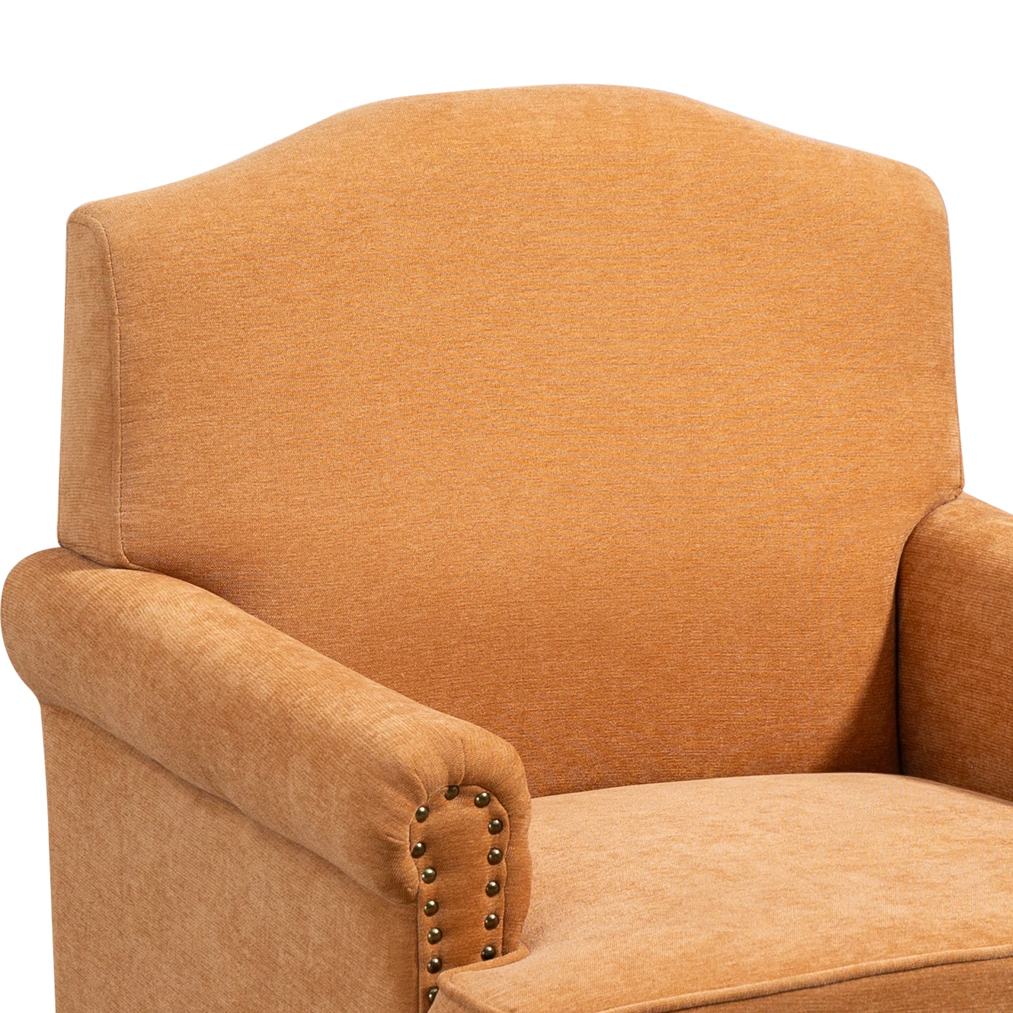 Nailhead Trim Rolled Arm Upholstered Accent Chair