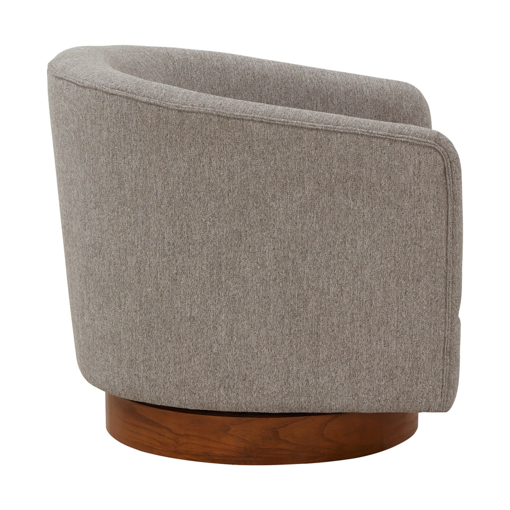 Miramar Wood Base Swivel Club Accent Chair