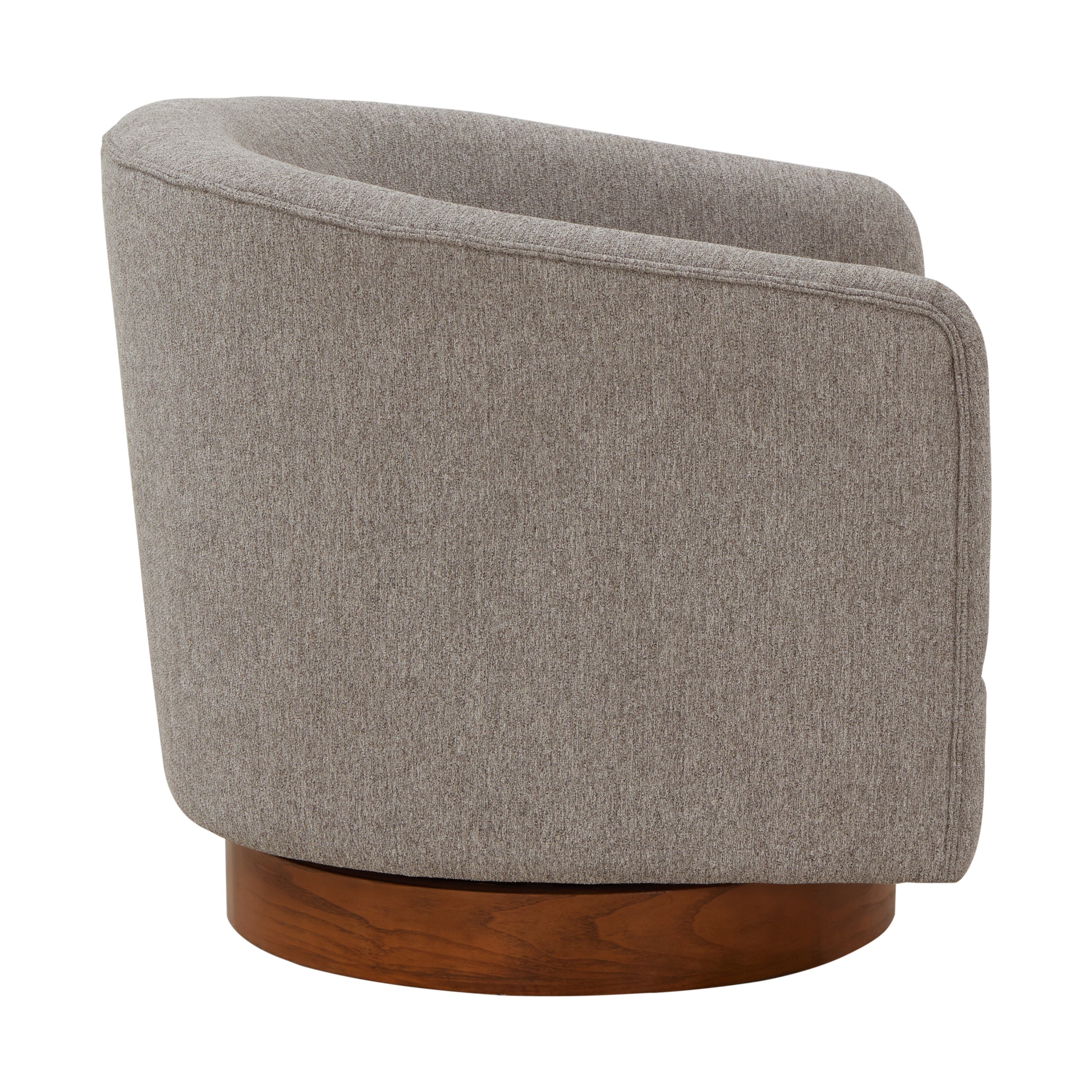 Miramar Wood Base Swivel Club Accent Chair