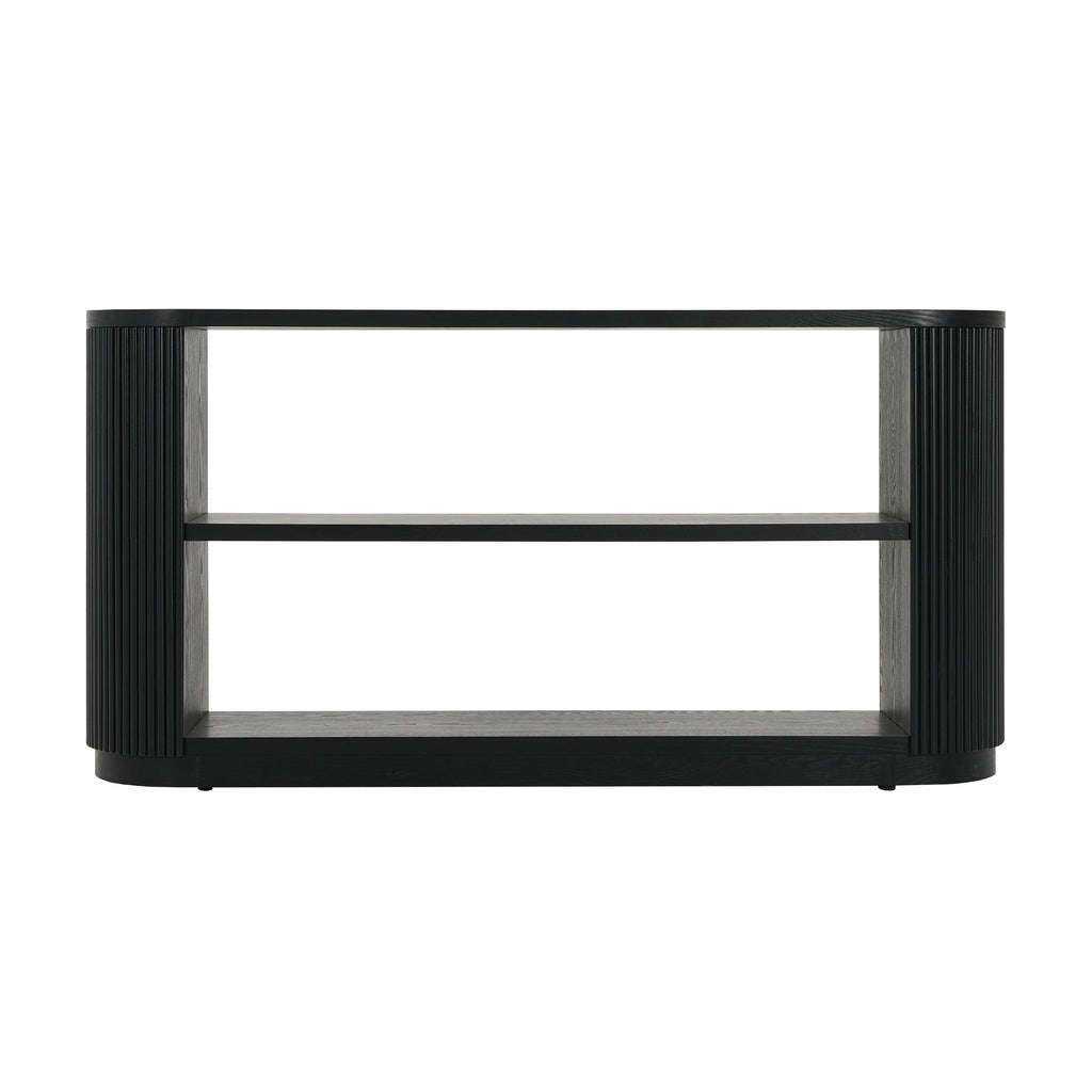 Modern Entryway Console Table with Open Shelf