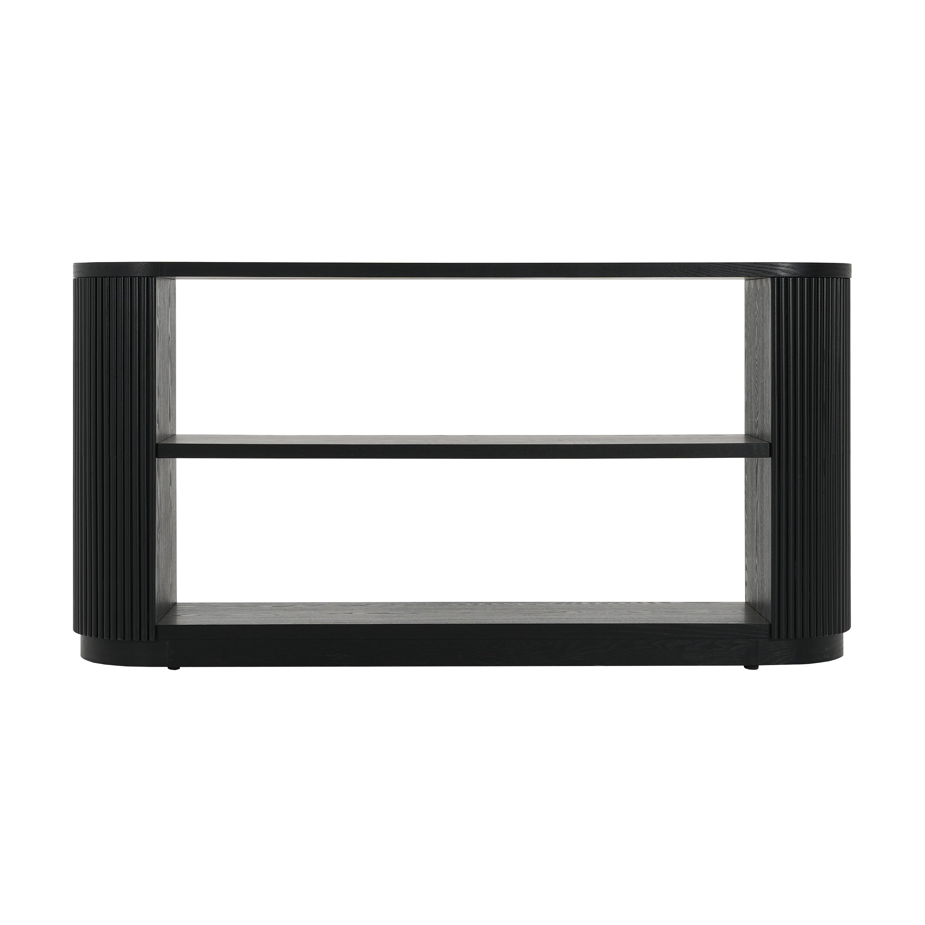 Modern Entryway Console Table with Open Shelf